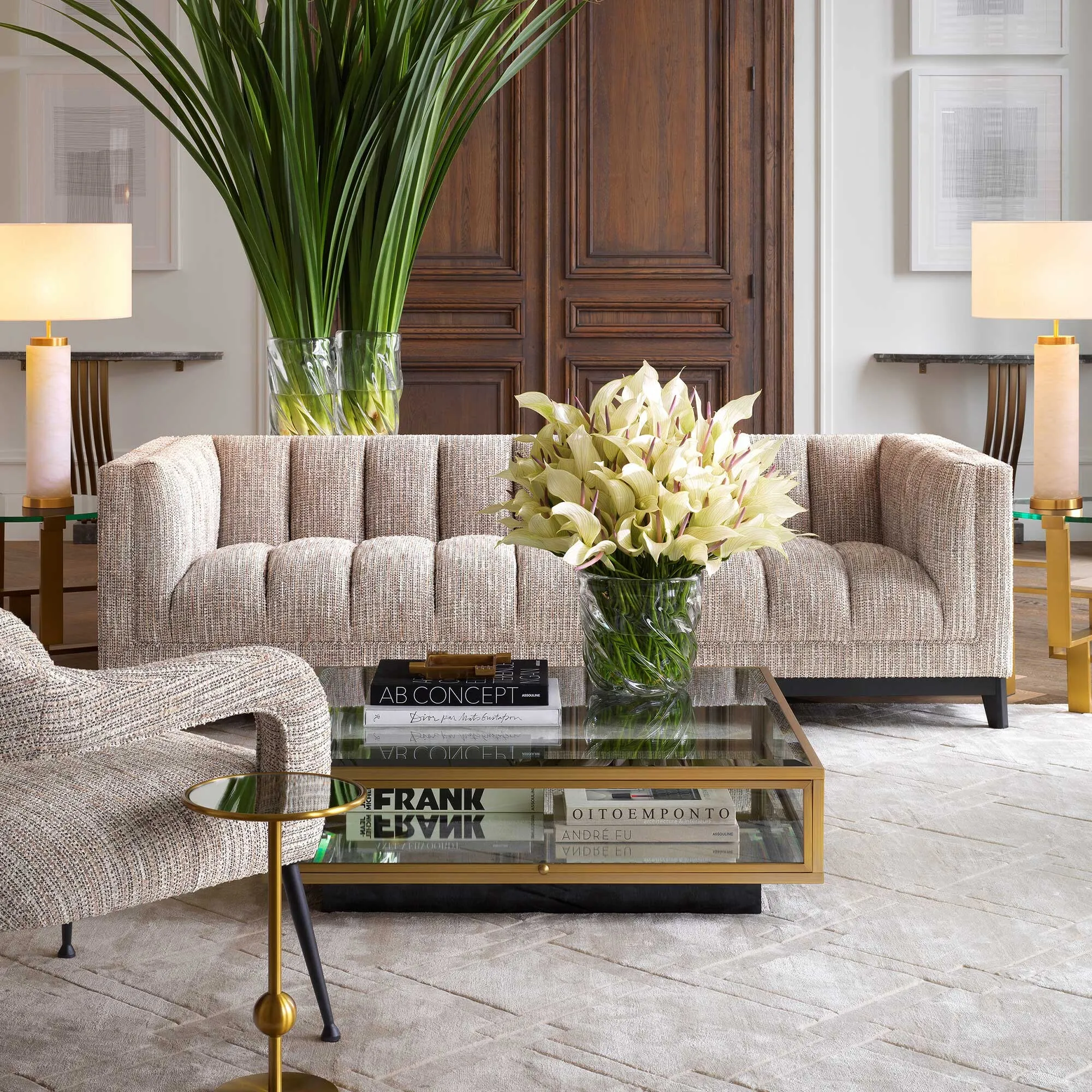 Eichholtz La Belle Square Rug - Silver Sand, Viscose