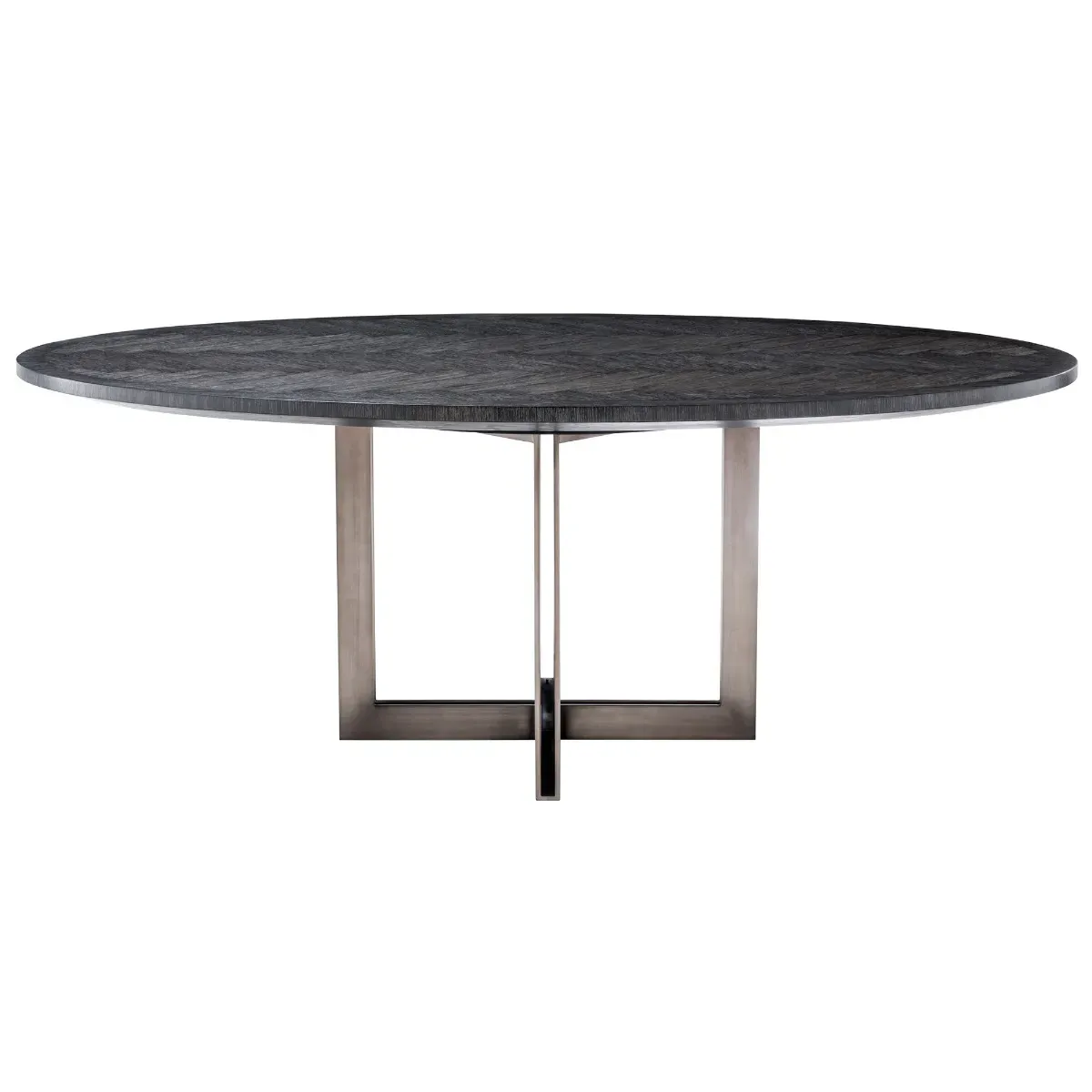 Eichholtz Melchior Oval Dining Table - Black, Oak