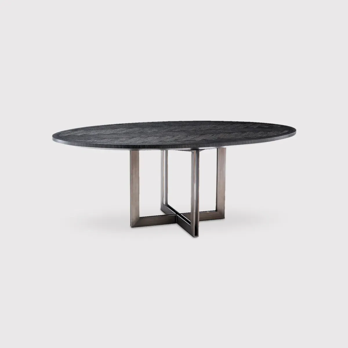 Eichholtz Melchior Oval Dining Table - Black, Oak