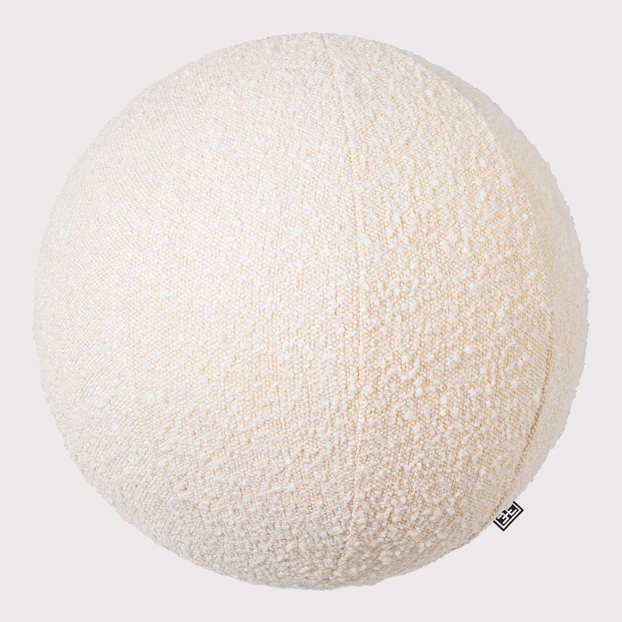 Eichholtz Palla Round Cushion - Cream, Boucle image