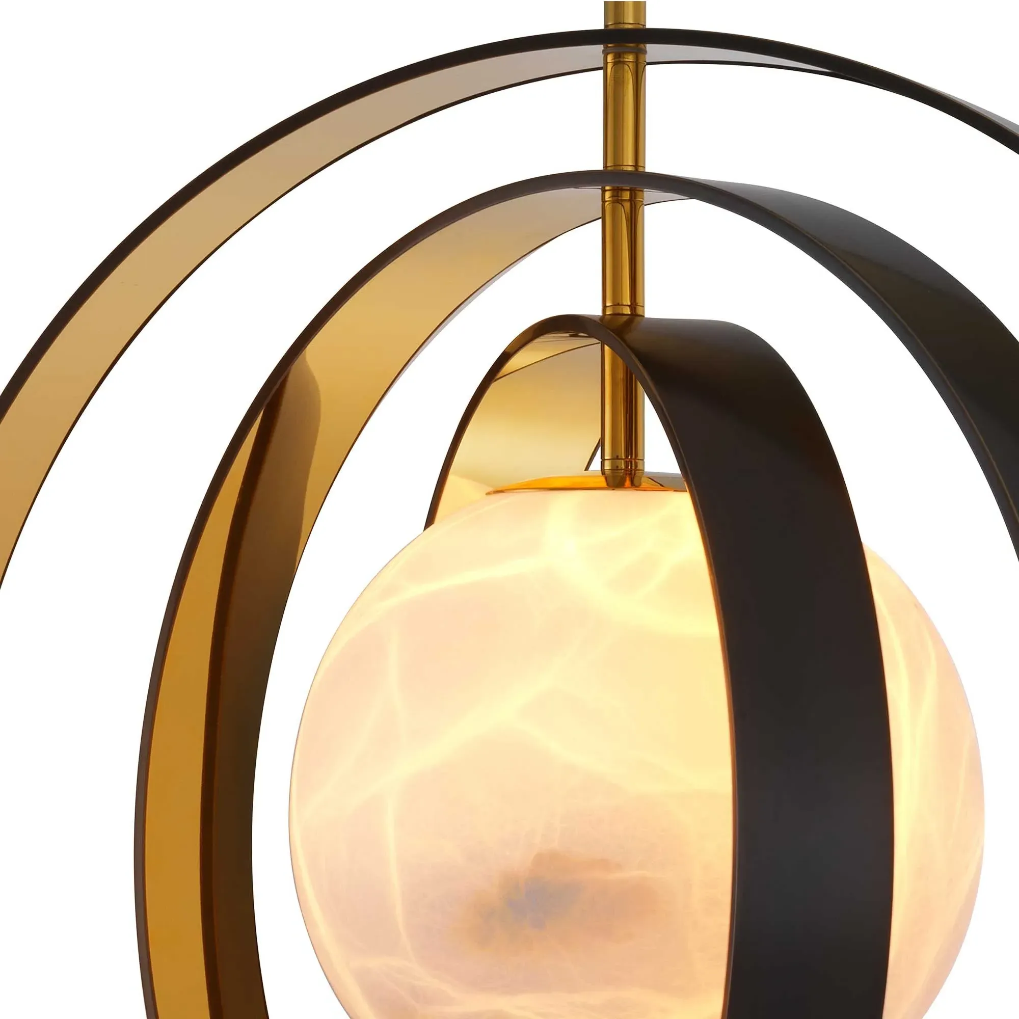 Eichholtz Pearl Chandelier - Gold, Metal