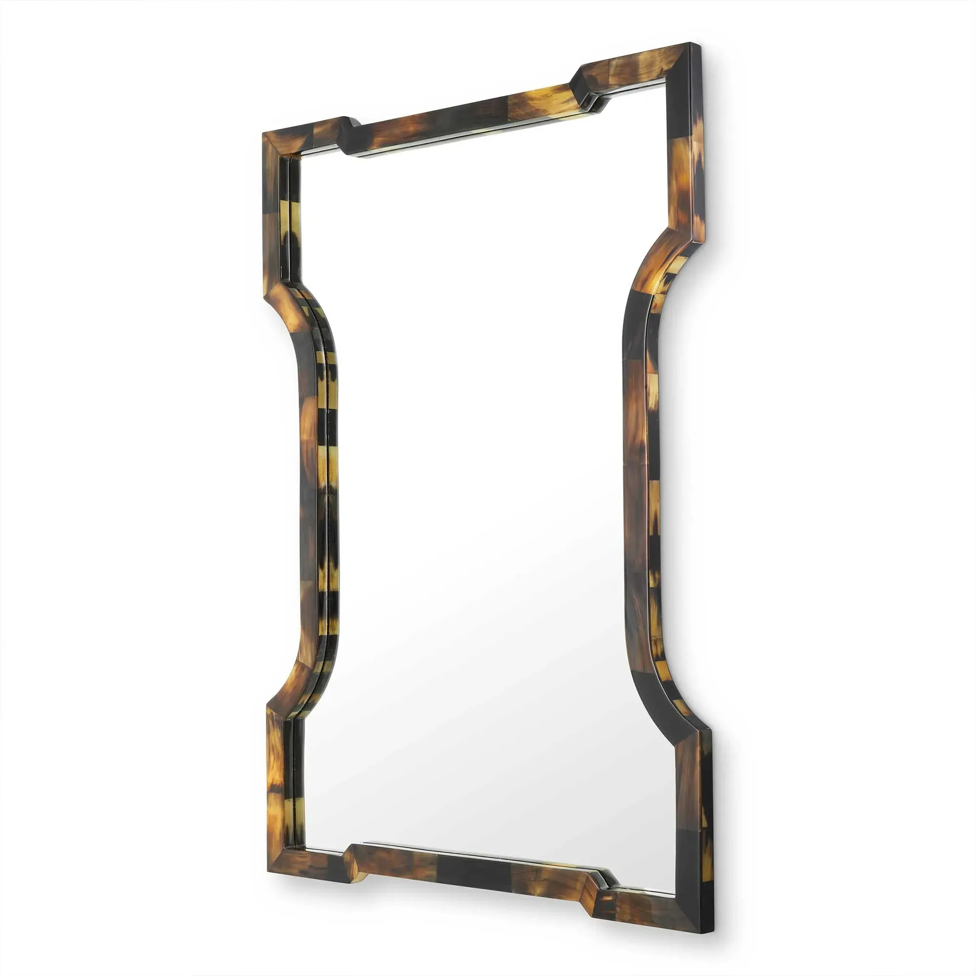 Eichholtz Scalamance Square Mirror - Brown, Buffalo Horn