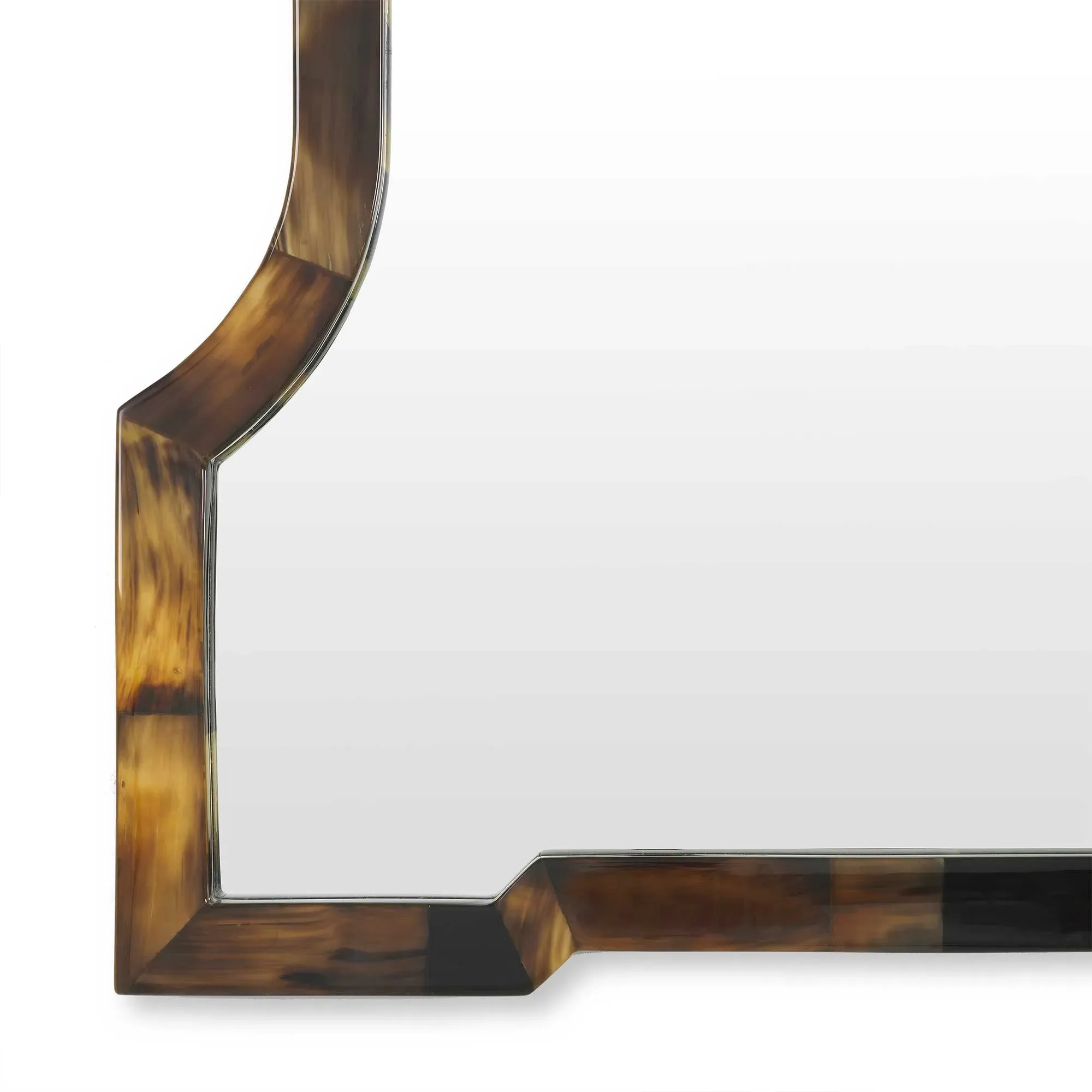 Eichholtz Scalamance Square Mirror - Brown, Buffalo Horn