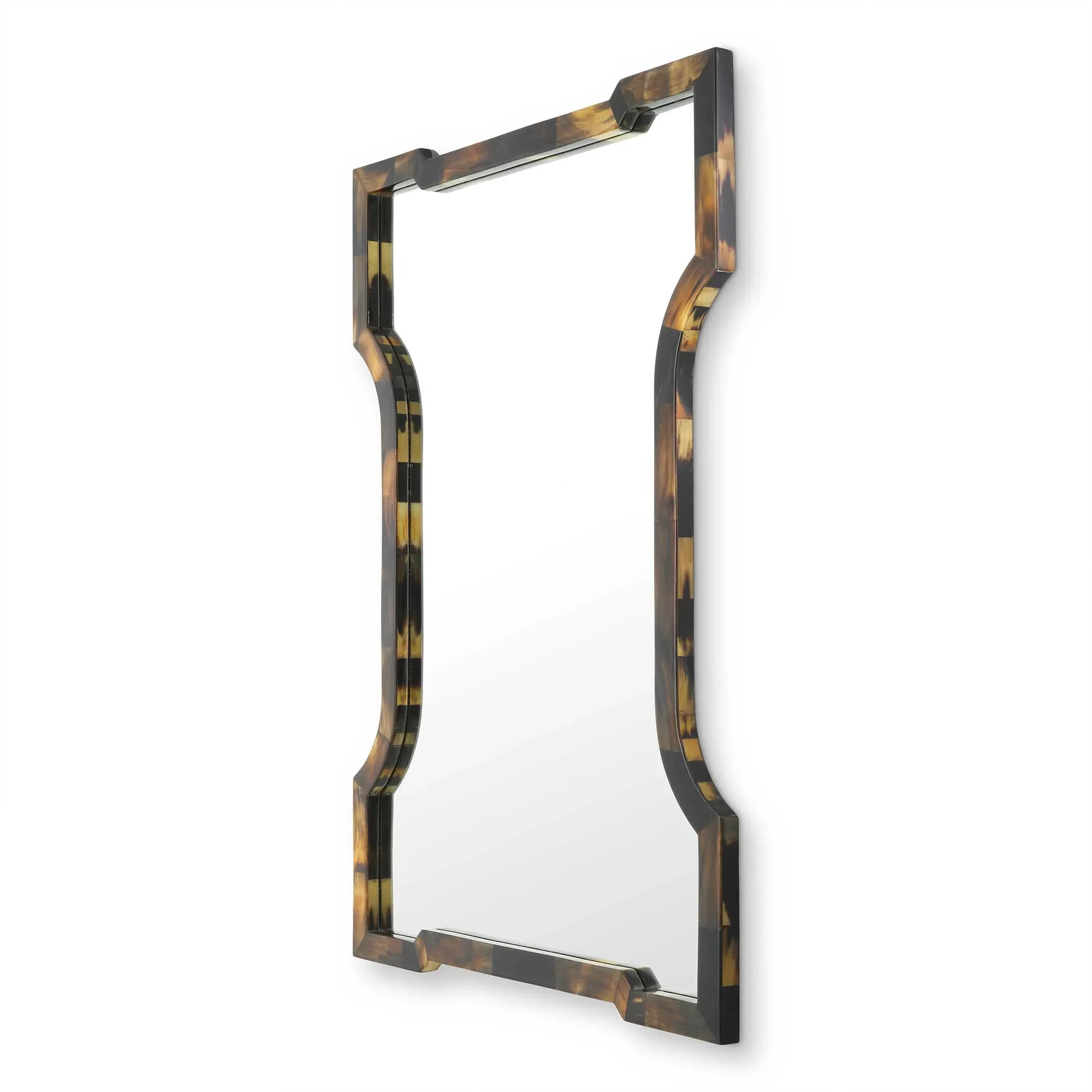 Eichholtz Scalamance Square Mirror - Brown, Buffalo Horn