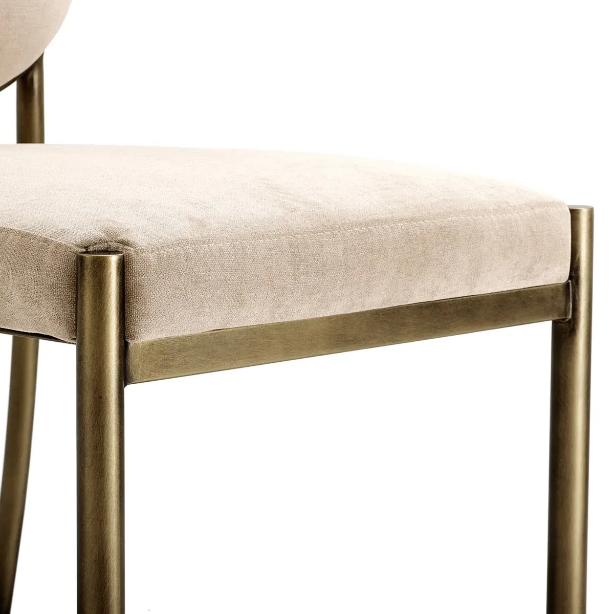 Eichholtz Scribe Dining Chair - Neutral, Velvet