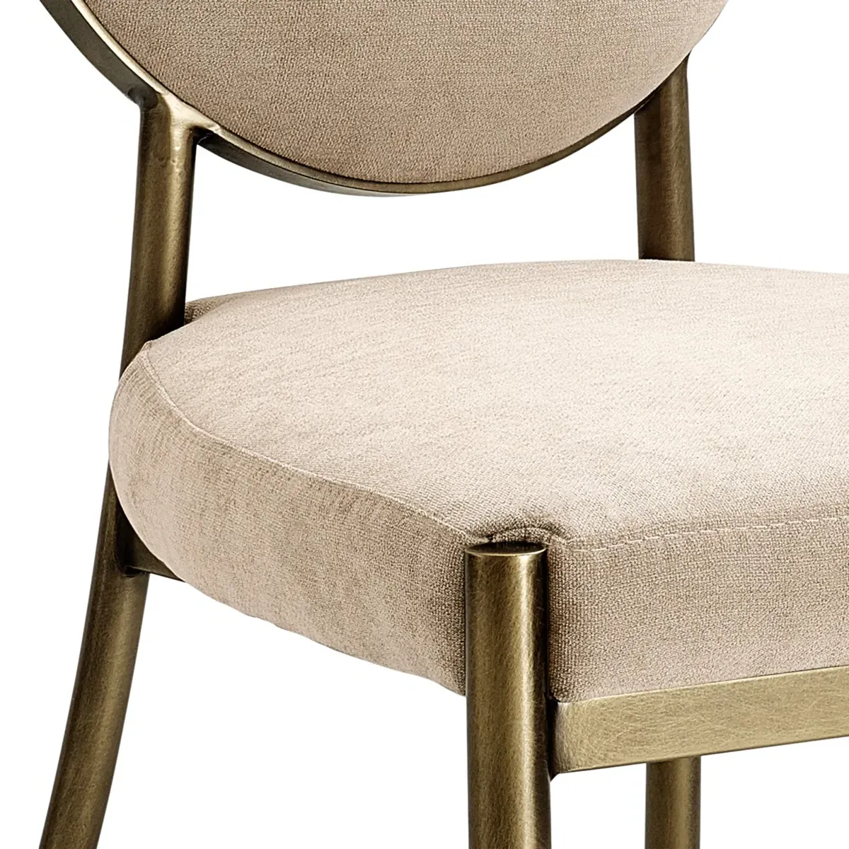 Eichholtz Scribe Dining Chair - Neutral, Velvet