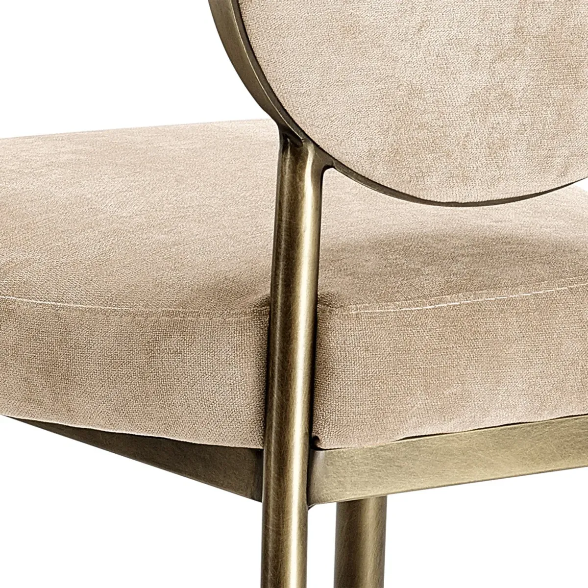 Eichholtz Scribe Dining Chair - Neutral, Velvet