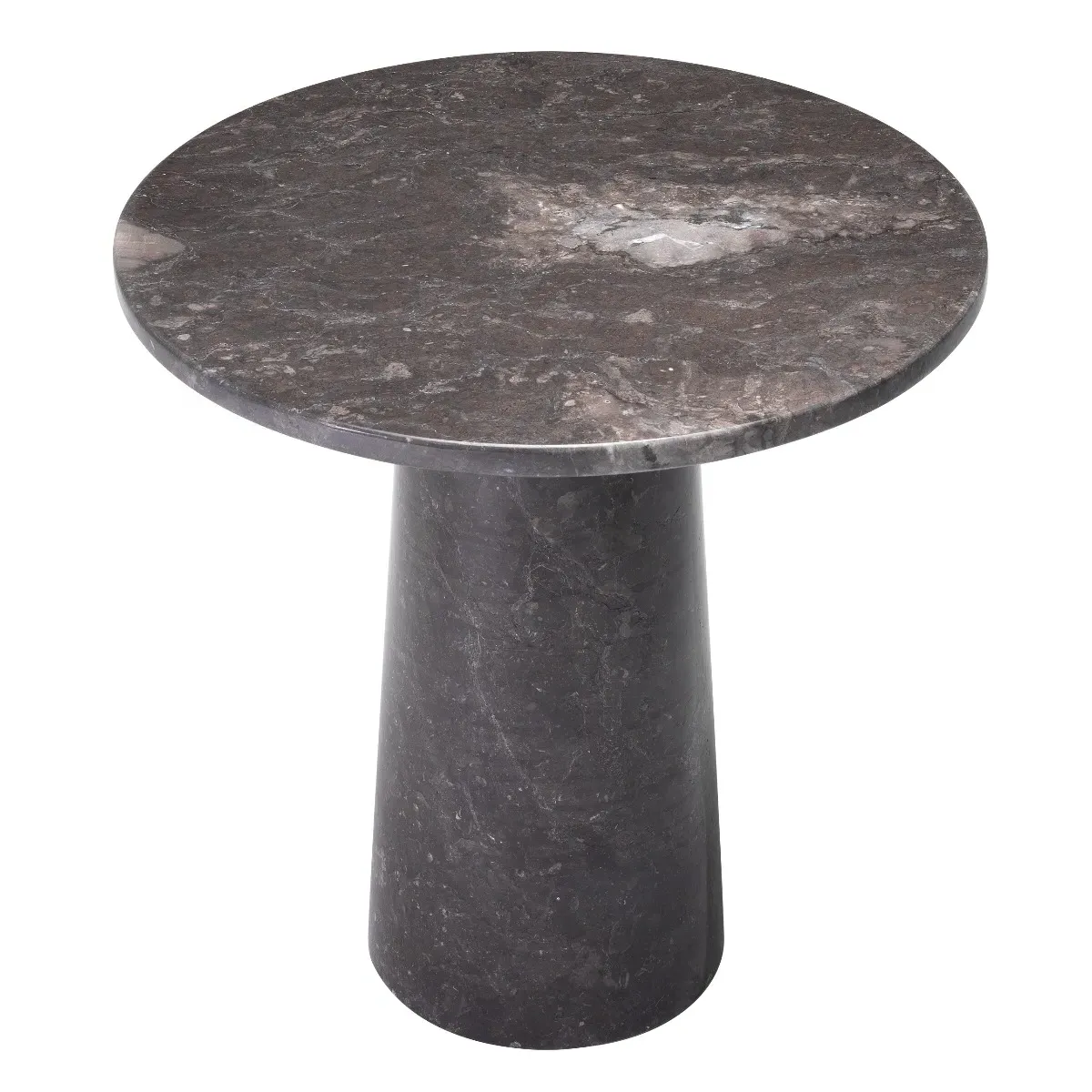 Eichholtz Terry Round Side Table - Grey, Marble