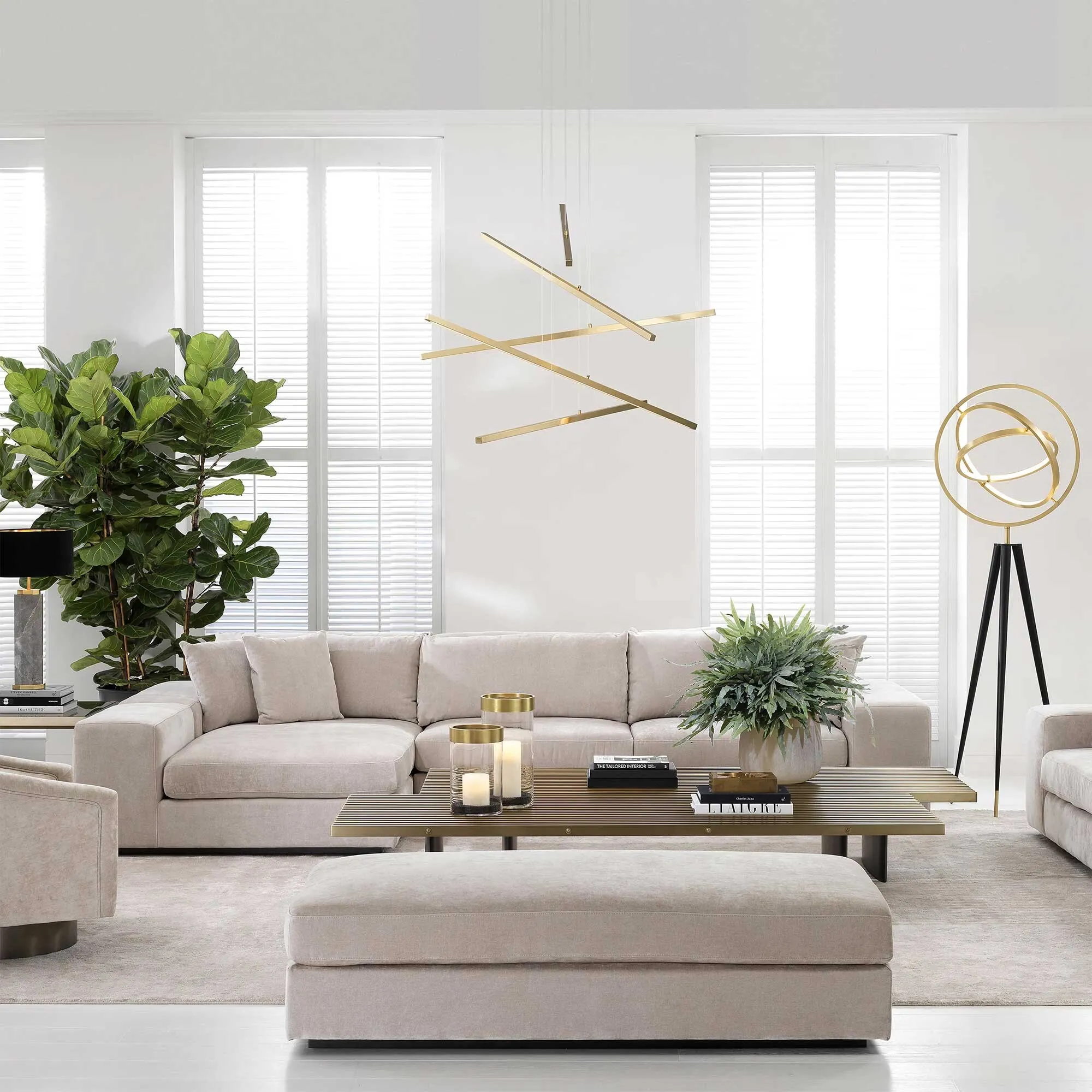 Eichholtz Vista Grande Corner Sofa - White