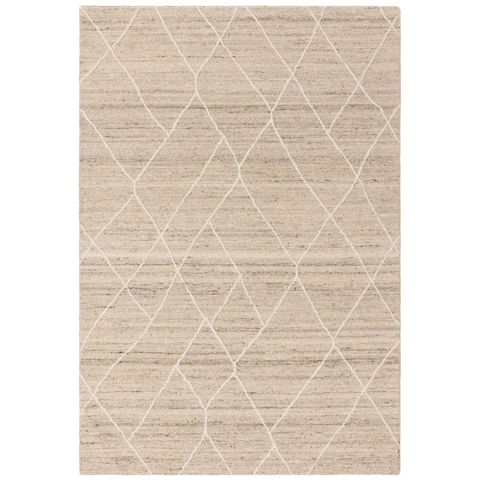 Elin Square Rug - Natural, Wool image