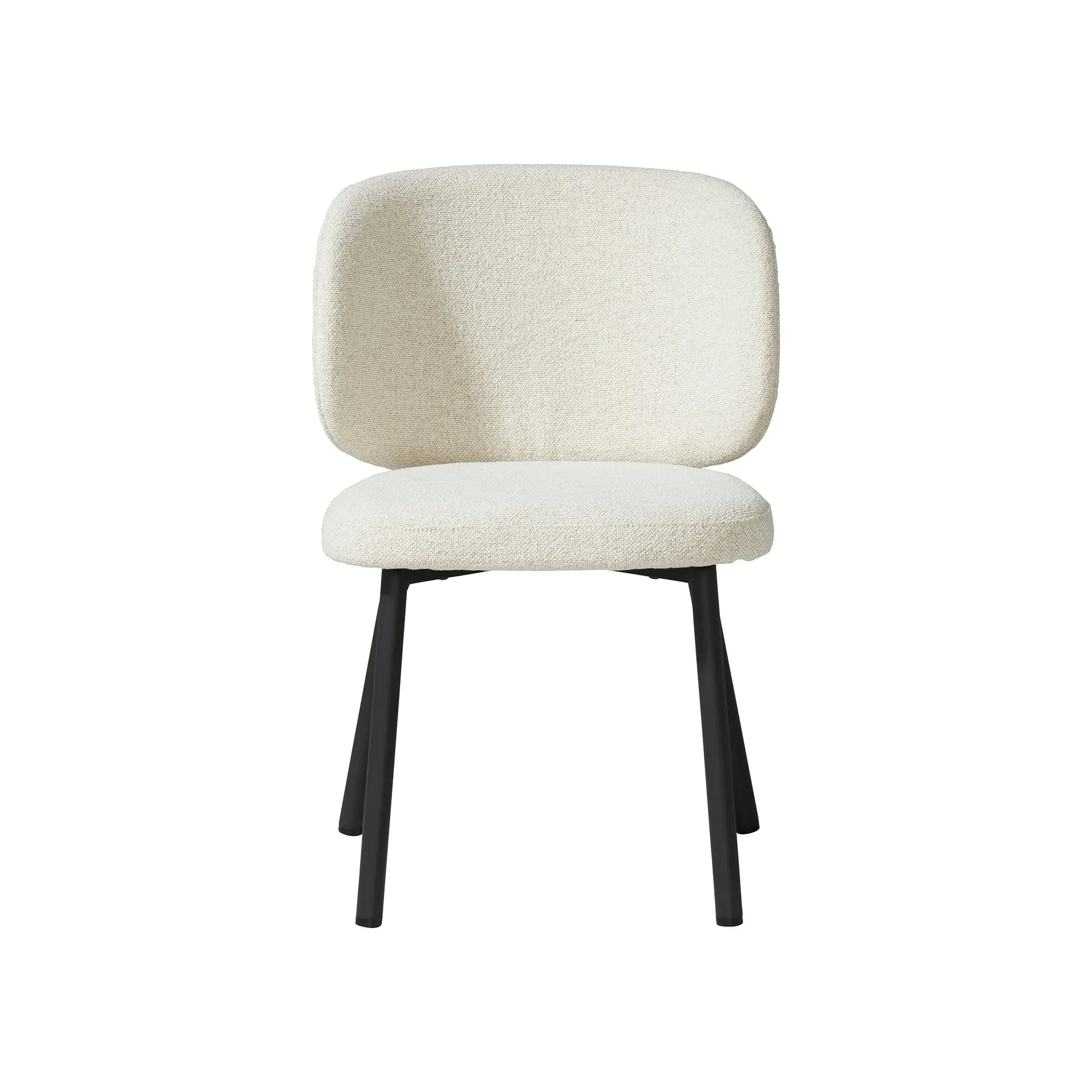 Elodie Dining Chair - Neutral, Boucle