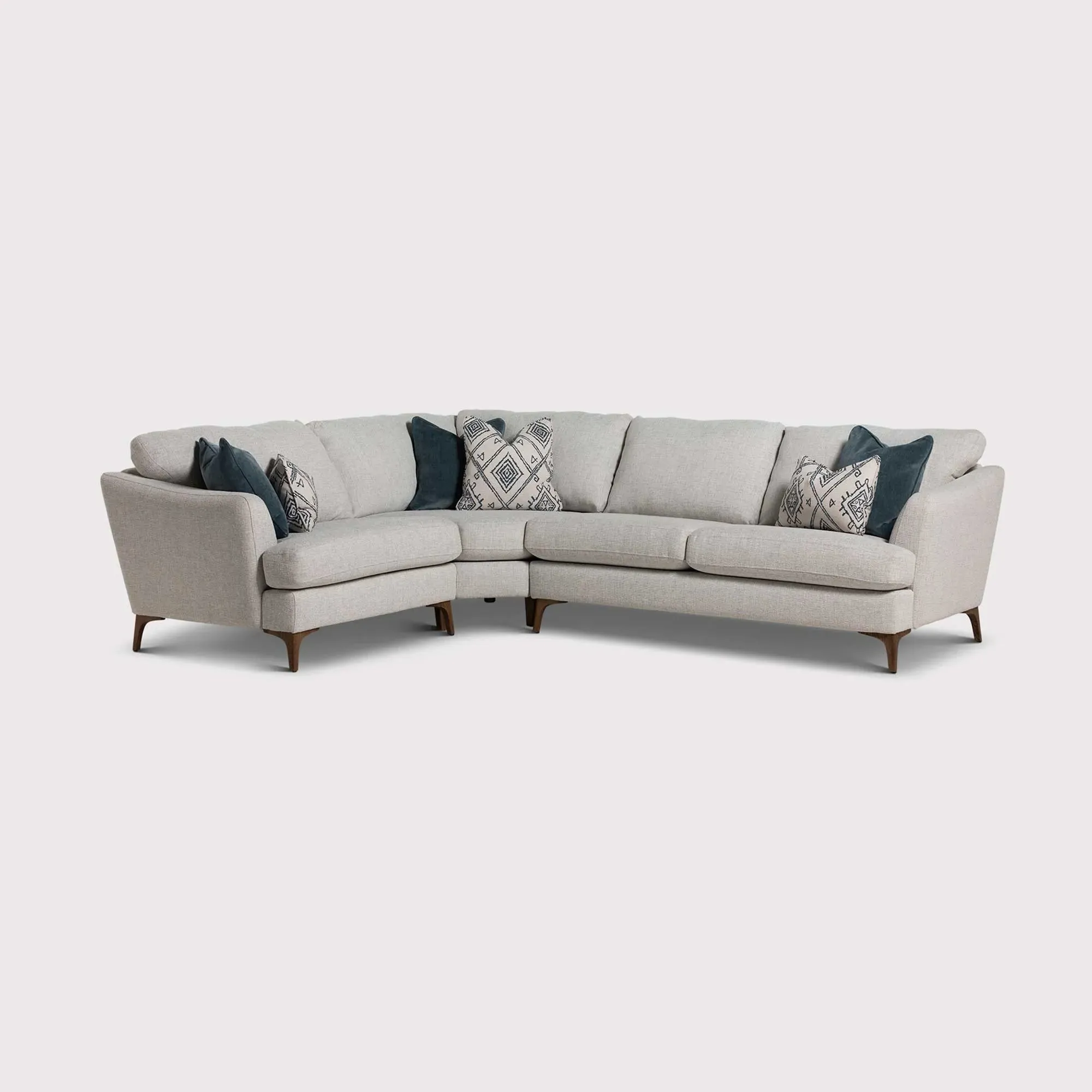 Embrey 2.5 Seater Corner Sofa with RHF Cuddler - Grey