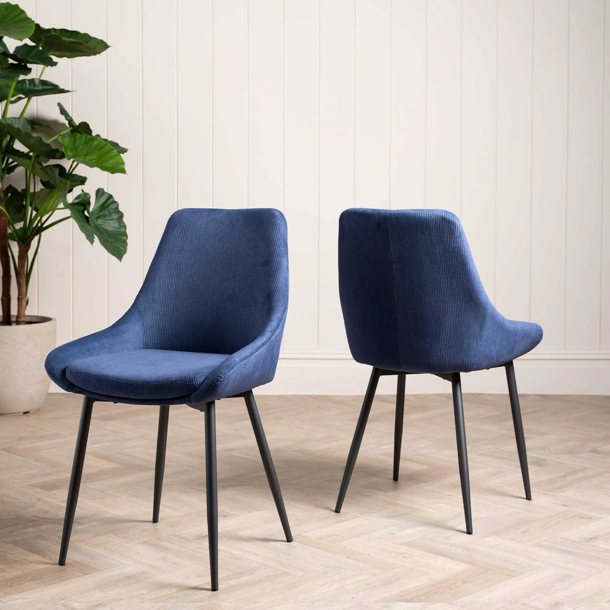 Emmett Dining Chair - Blue, Fabric image