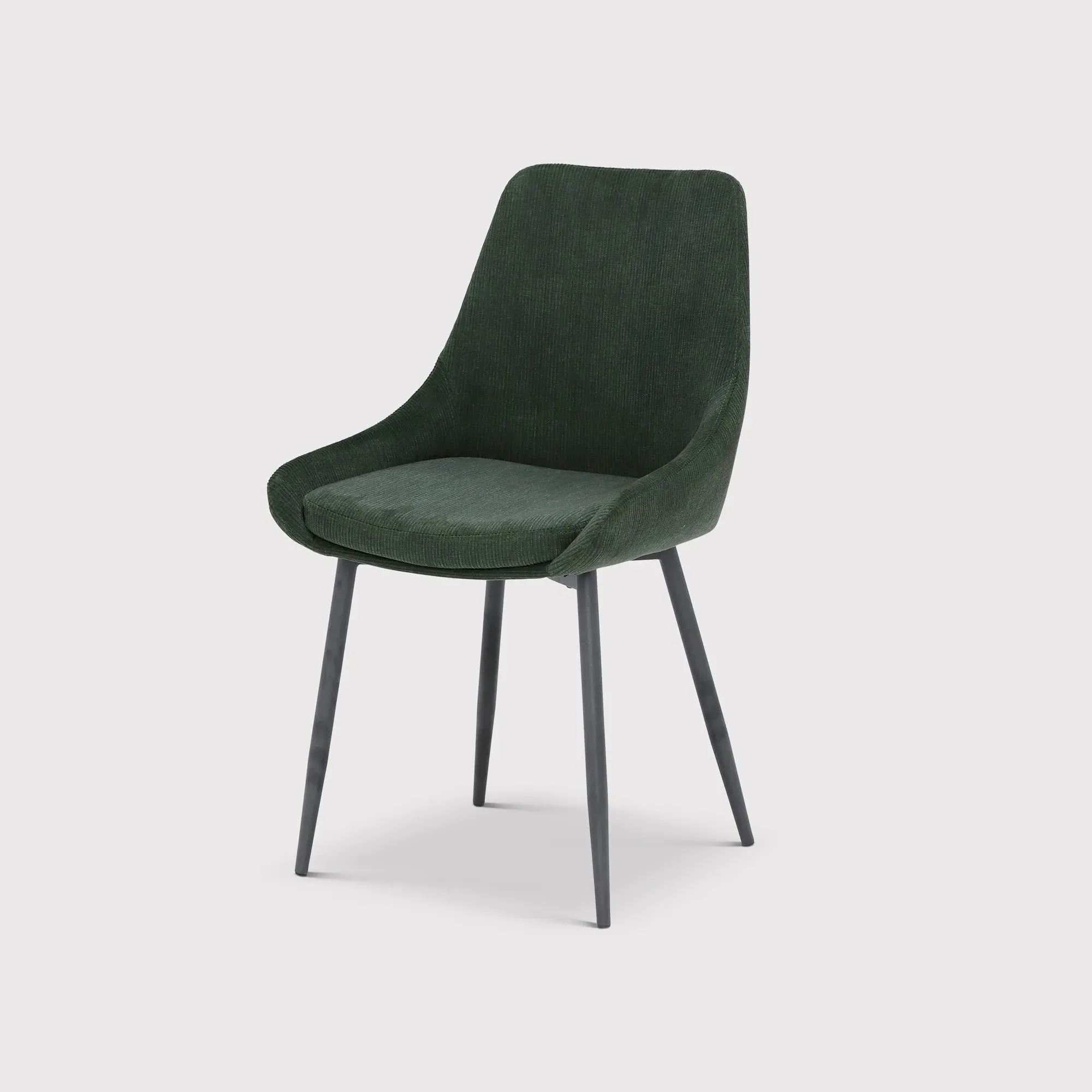Emmett Dining Chair - Green, Fabric