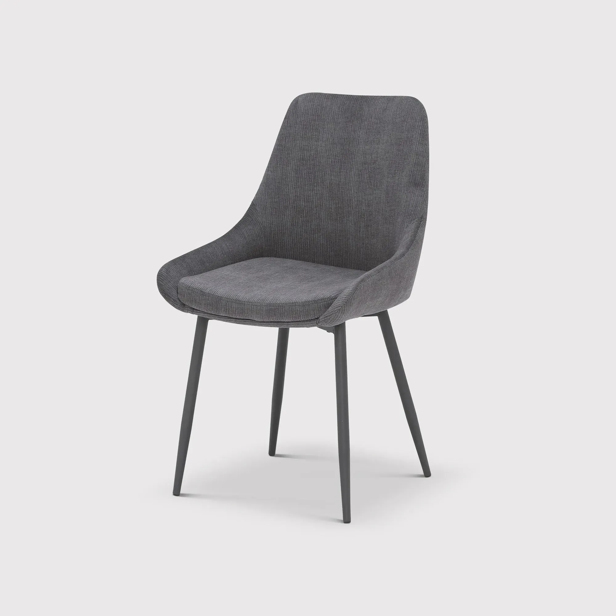 Emmett Dining Chair - Grey, Fabric