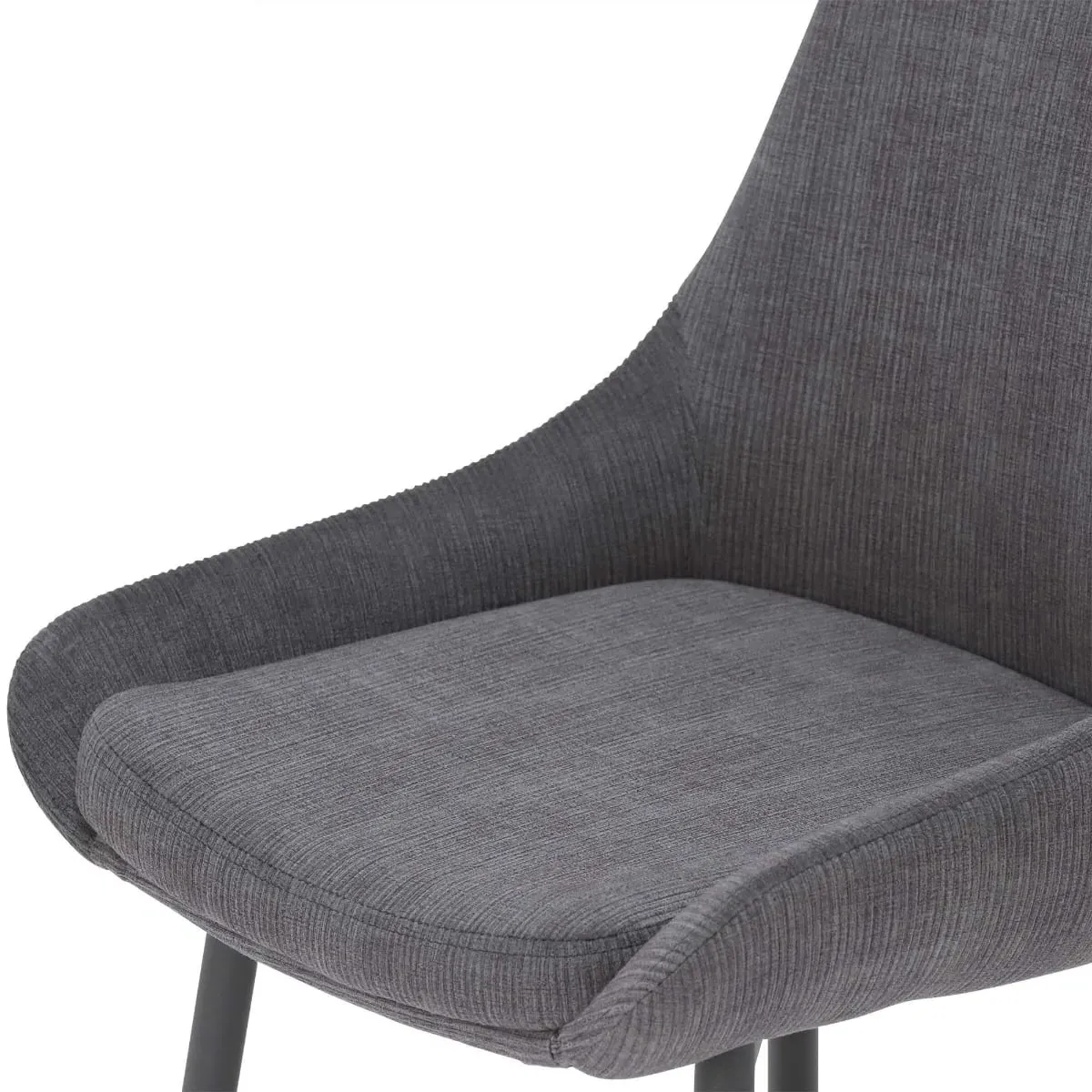 Emmett Dining Chair - Grey, Fabric