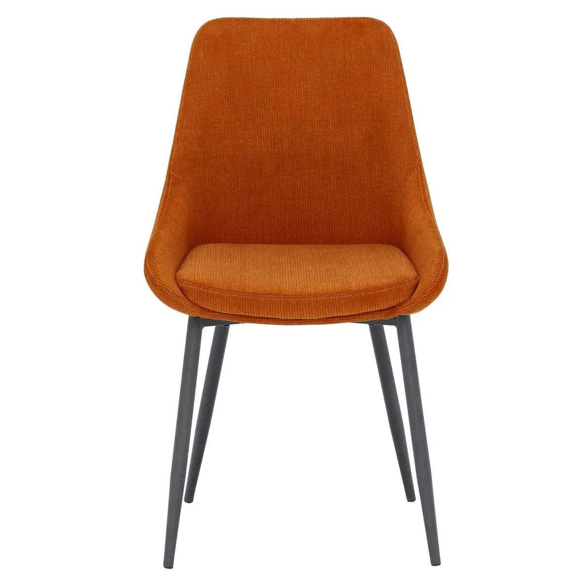 Emmett Dining Chair - Orange, Fabric