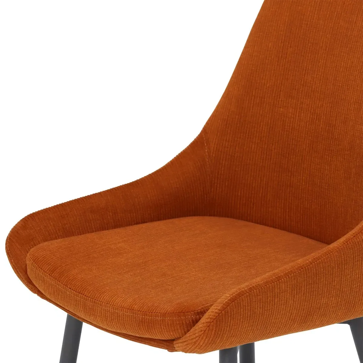 Emmett Dining Chair - Orange, Fabric