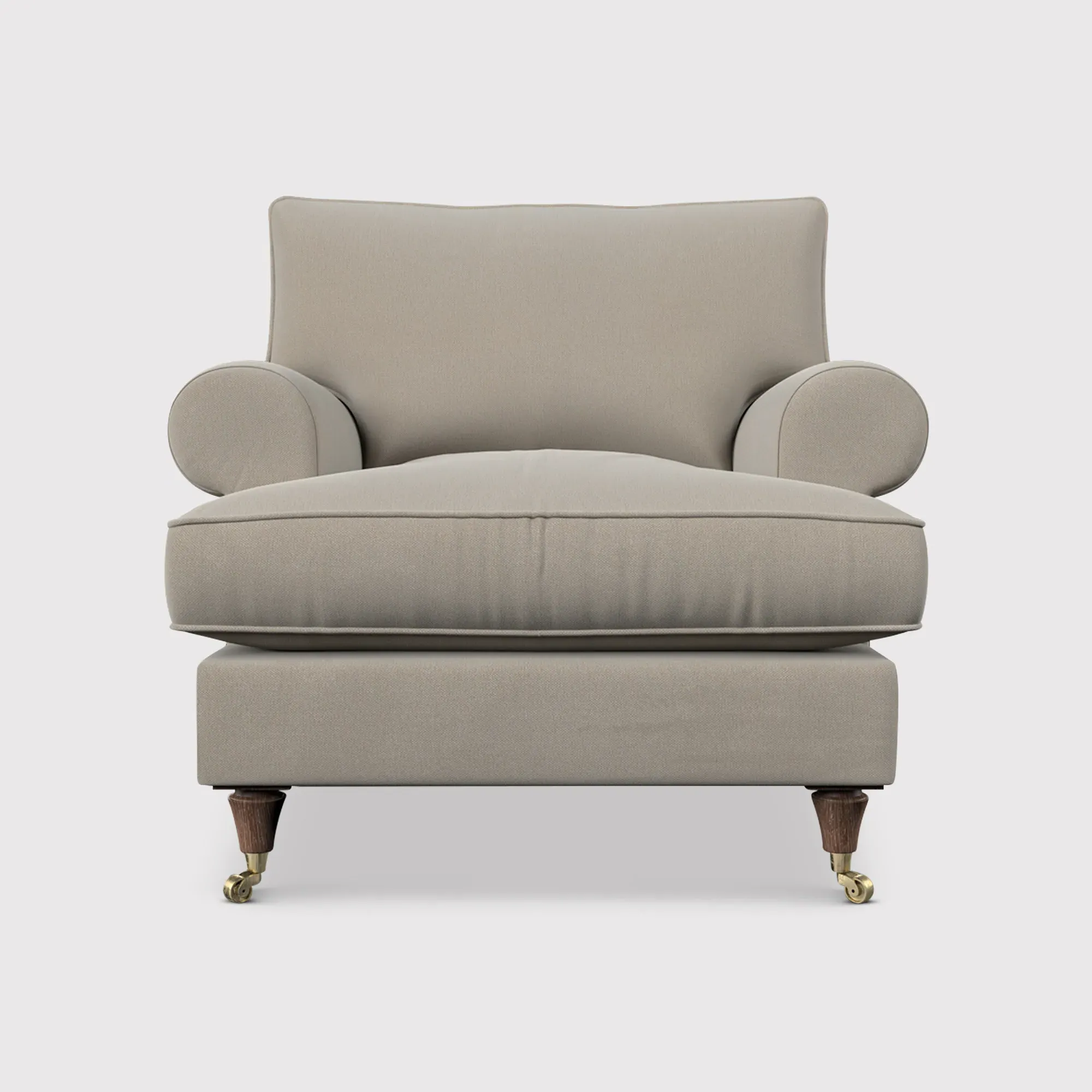 English Heritage Finch Accent Armchair - Brown, Fabric