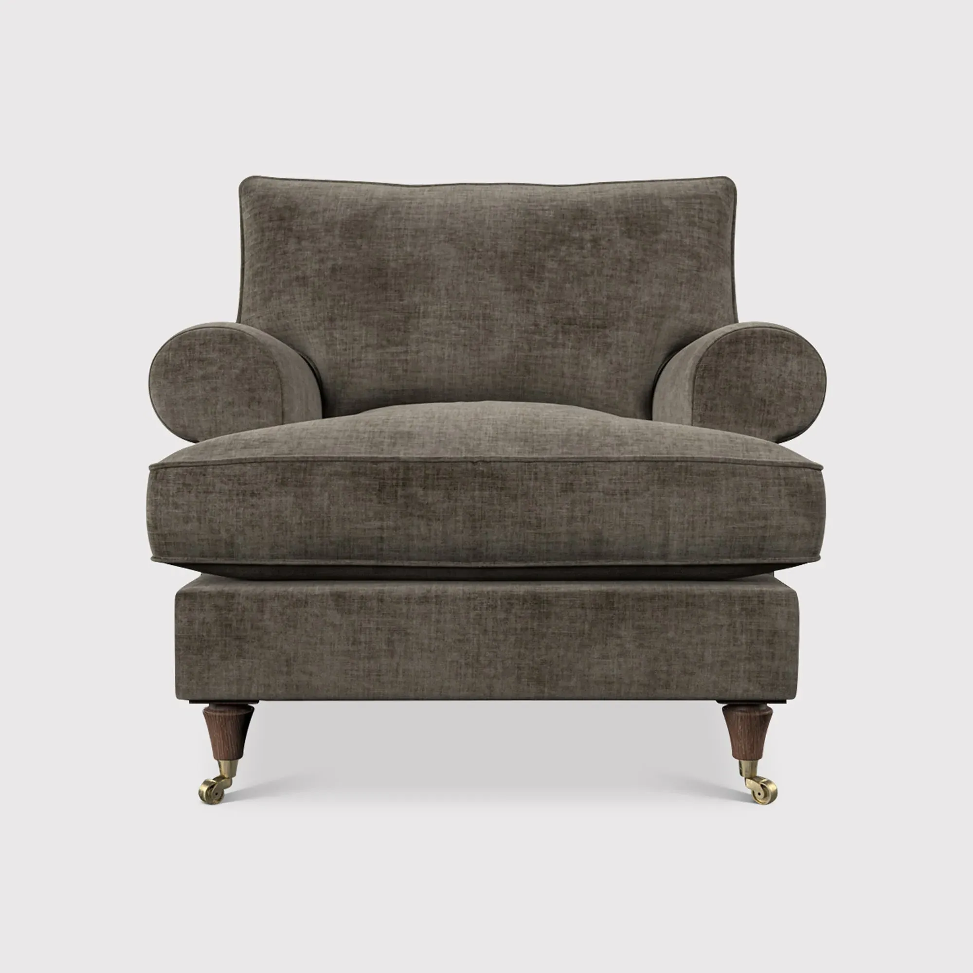 English Heritage Finch Accent Armchair - Grey, Fabric