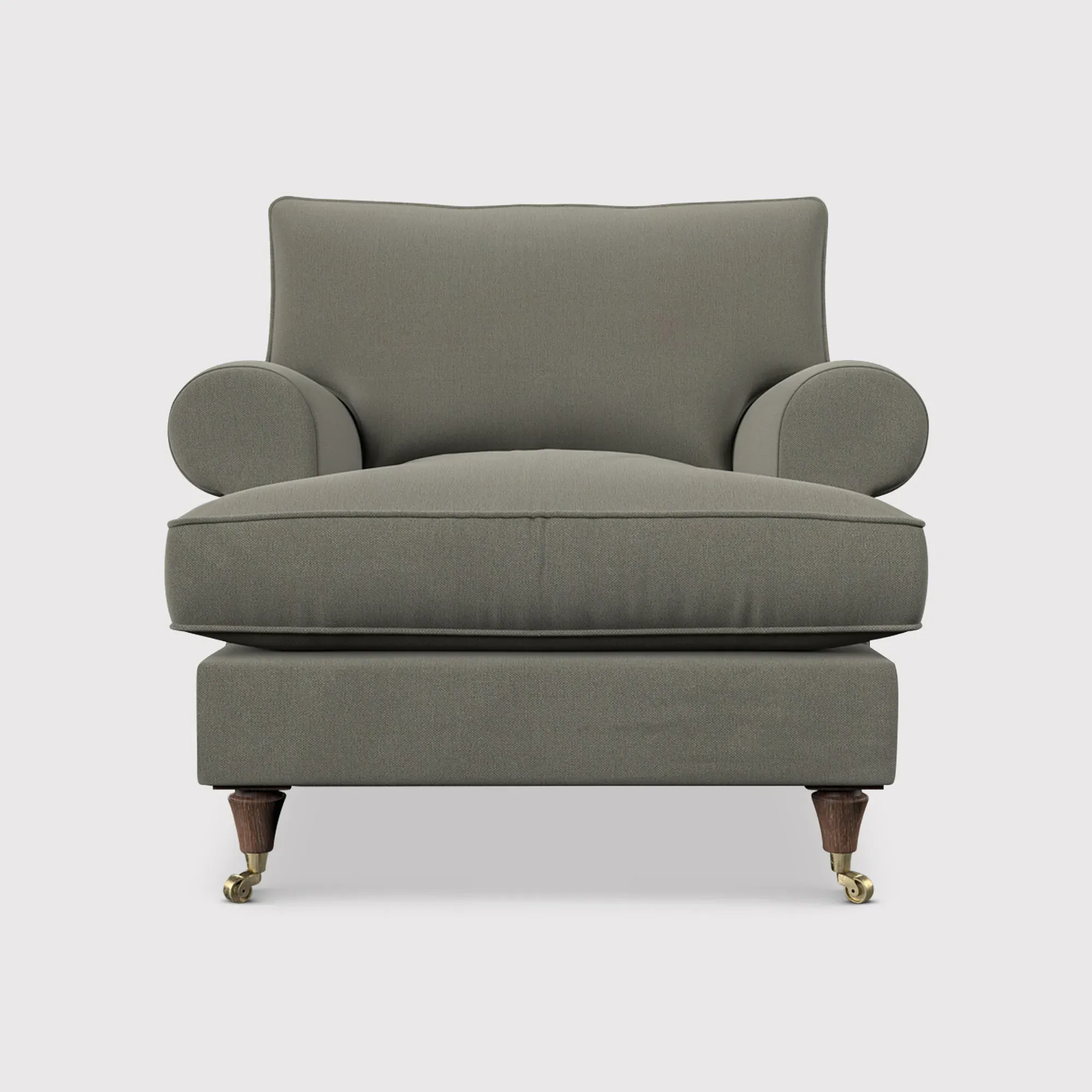 English Heritage Finch Accent Armchair - Grey, Fabric