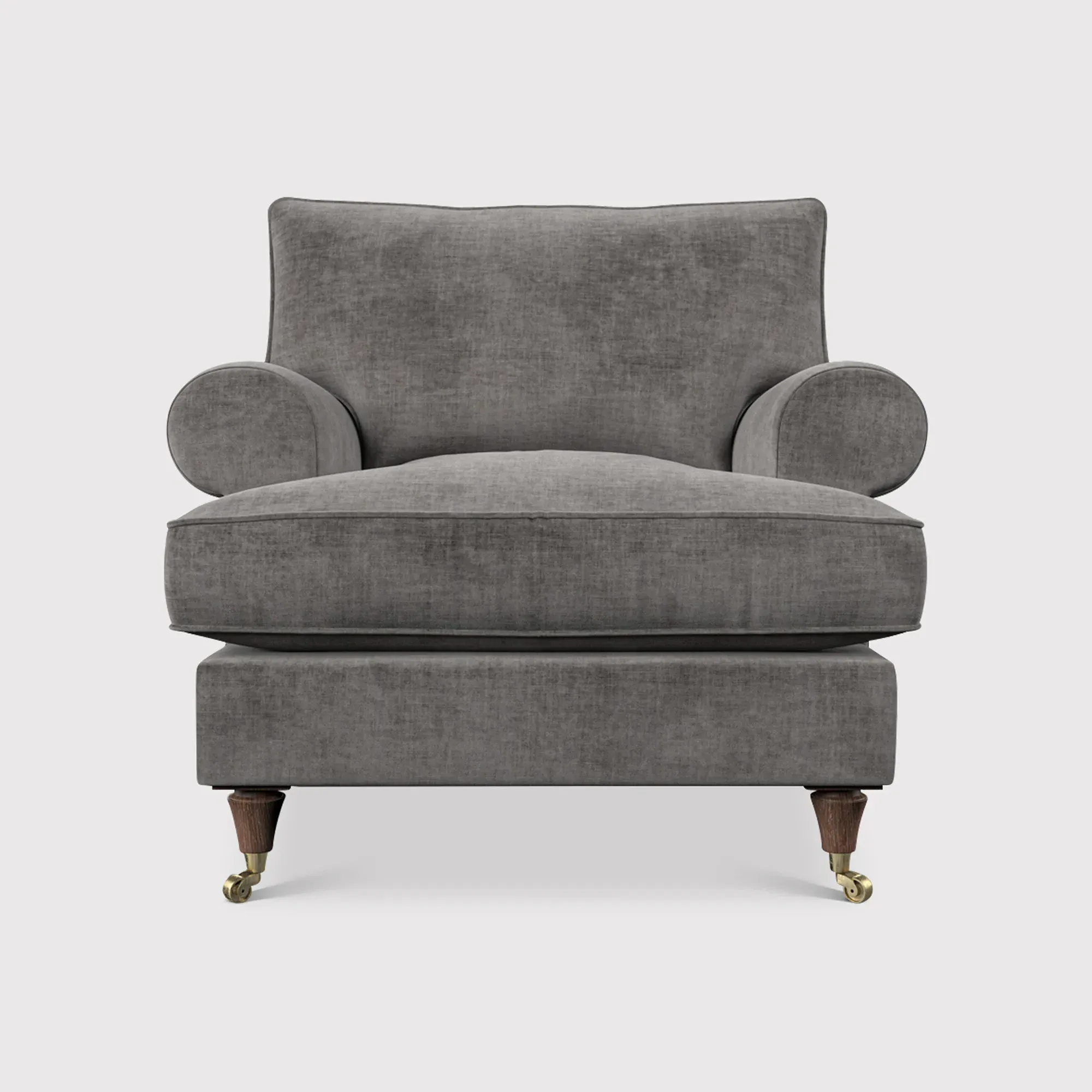 English Heritage Finch Accent Armchair - Grey, Fabric