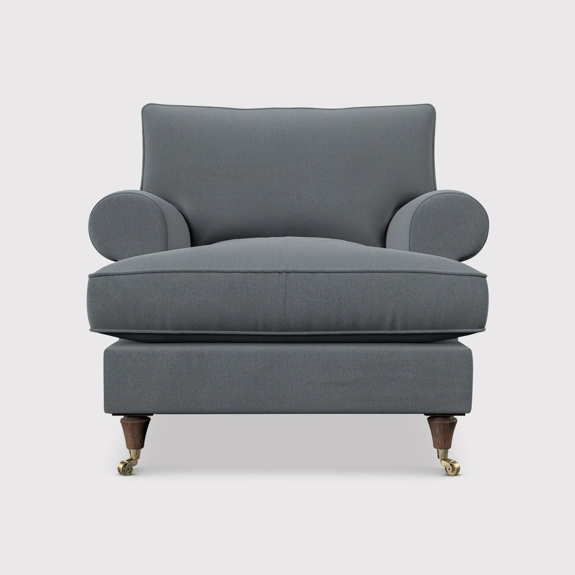 English Heritage Finch Accent Armchair - Grey, Fabric