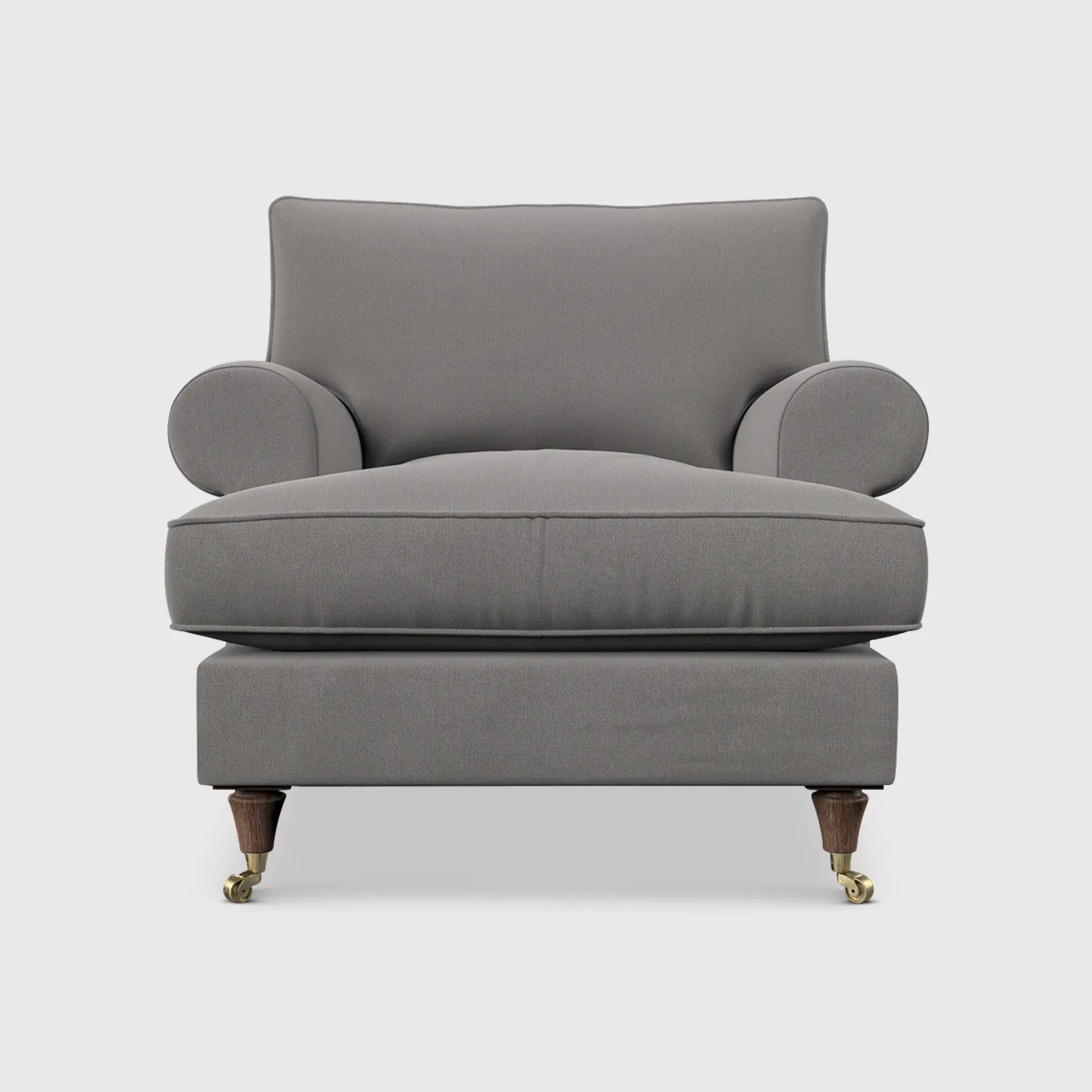 English Heritage Finch Accent Armchair - Grey, Fabric