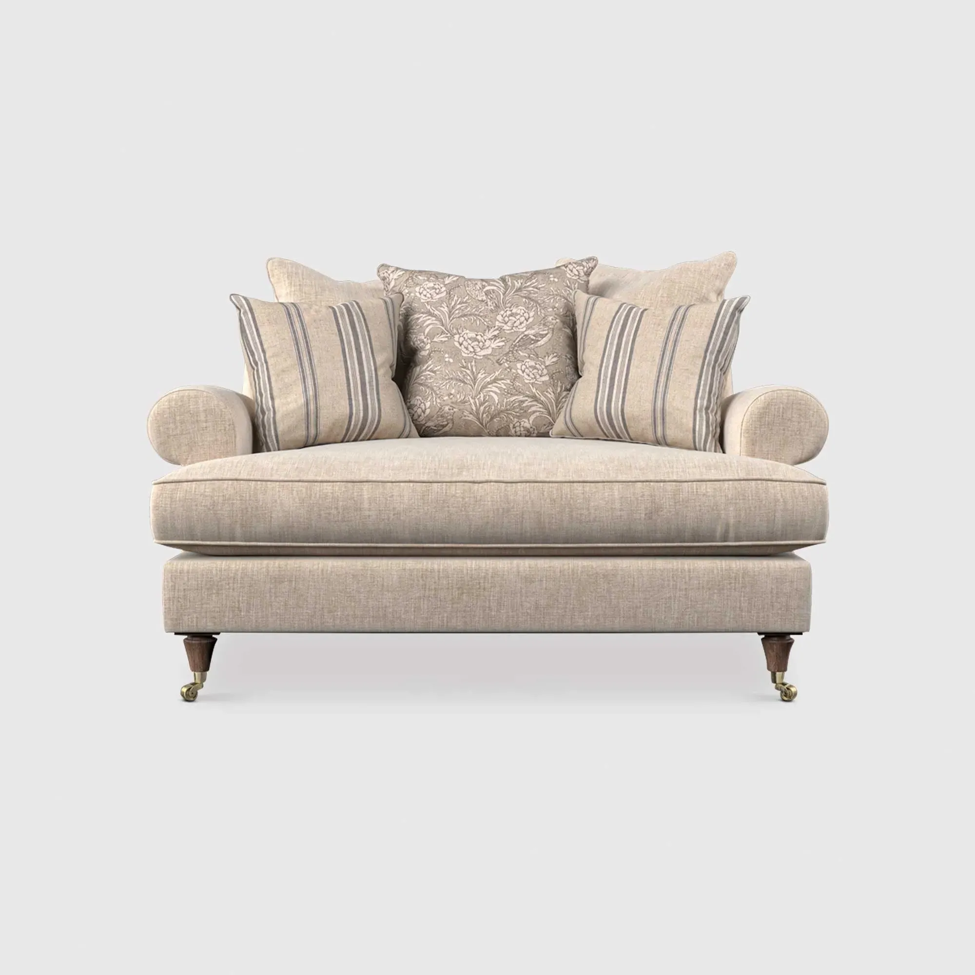 English Heritage Finch Cuddler Chair with Pillow Back