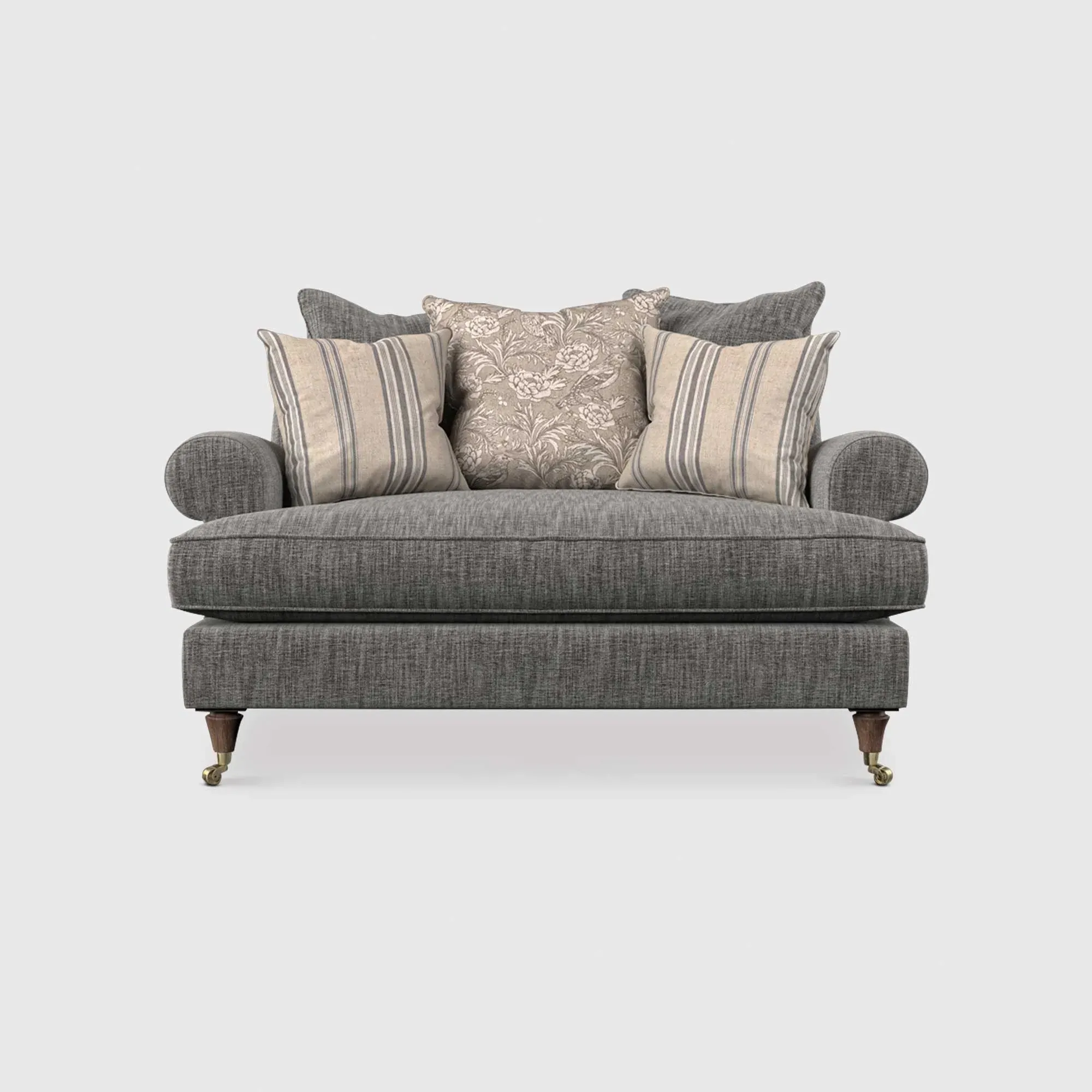 English Heritage Finch Cuddler Chair with Pillow Back image