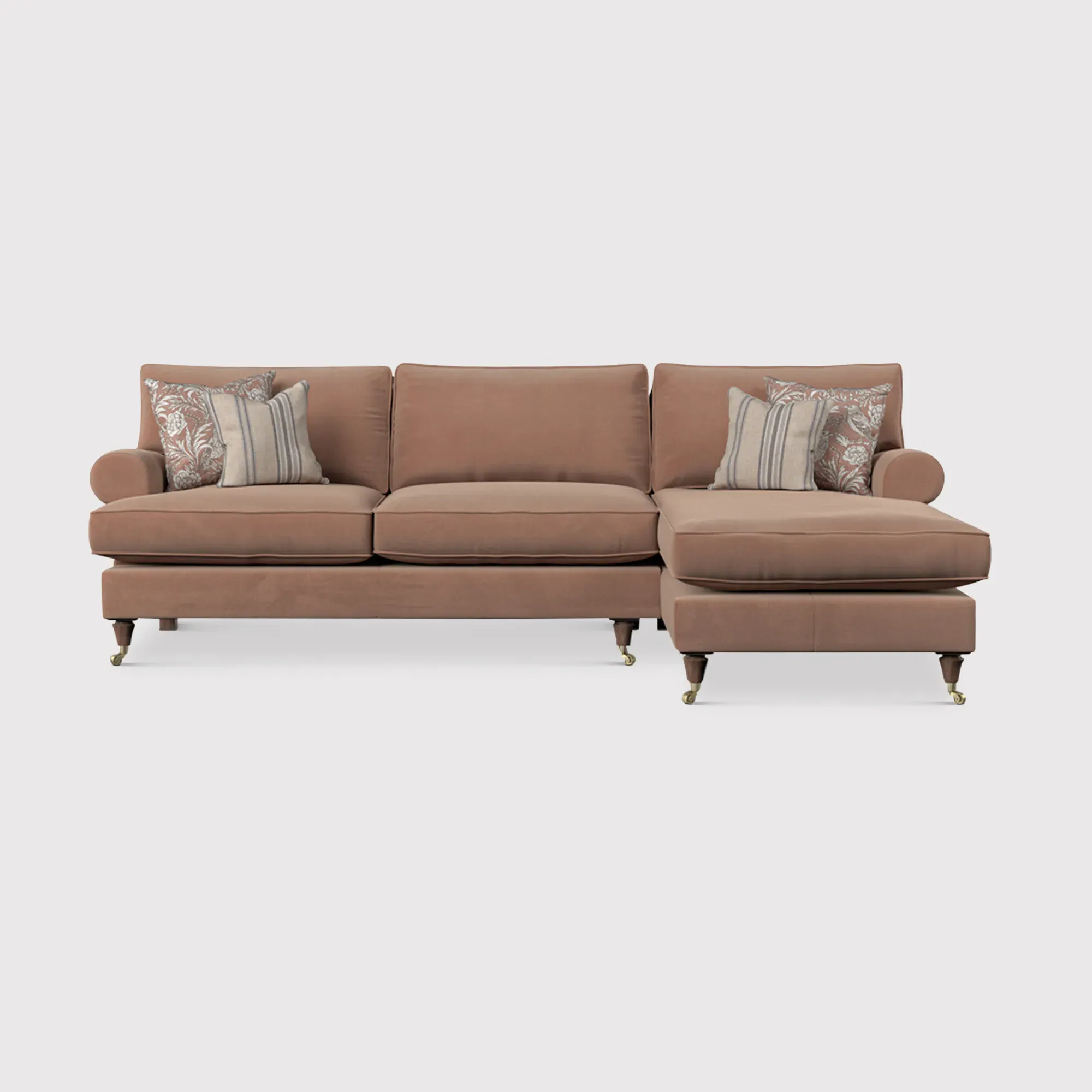 English Heritage Finch Large LHF Chaise SB - Pink, Fabric