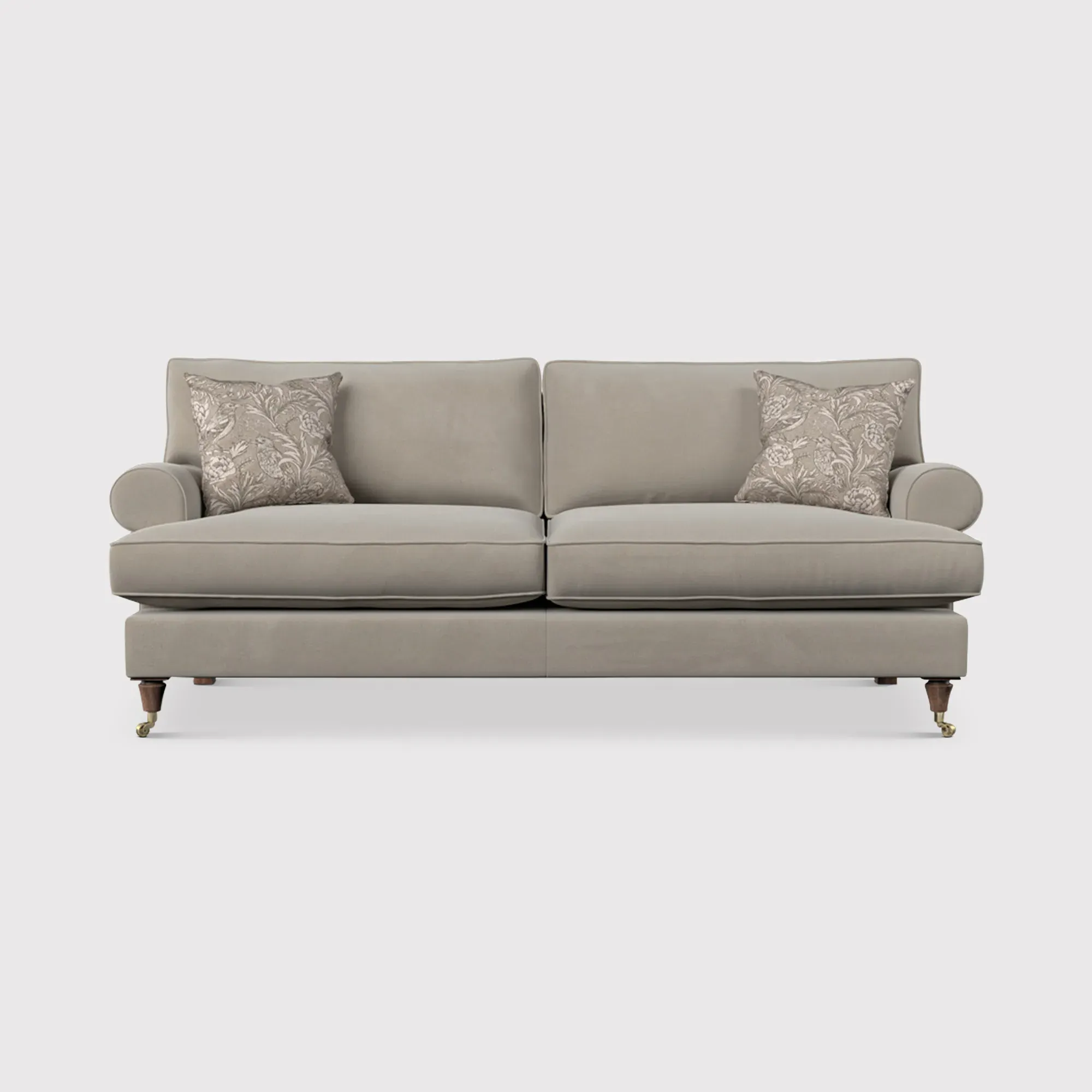 English Heritage Finch Medium Sofa Standard Back - Brown