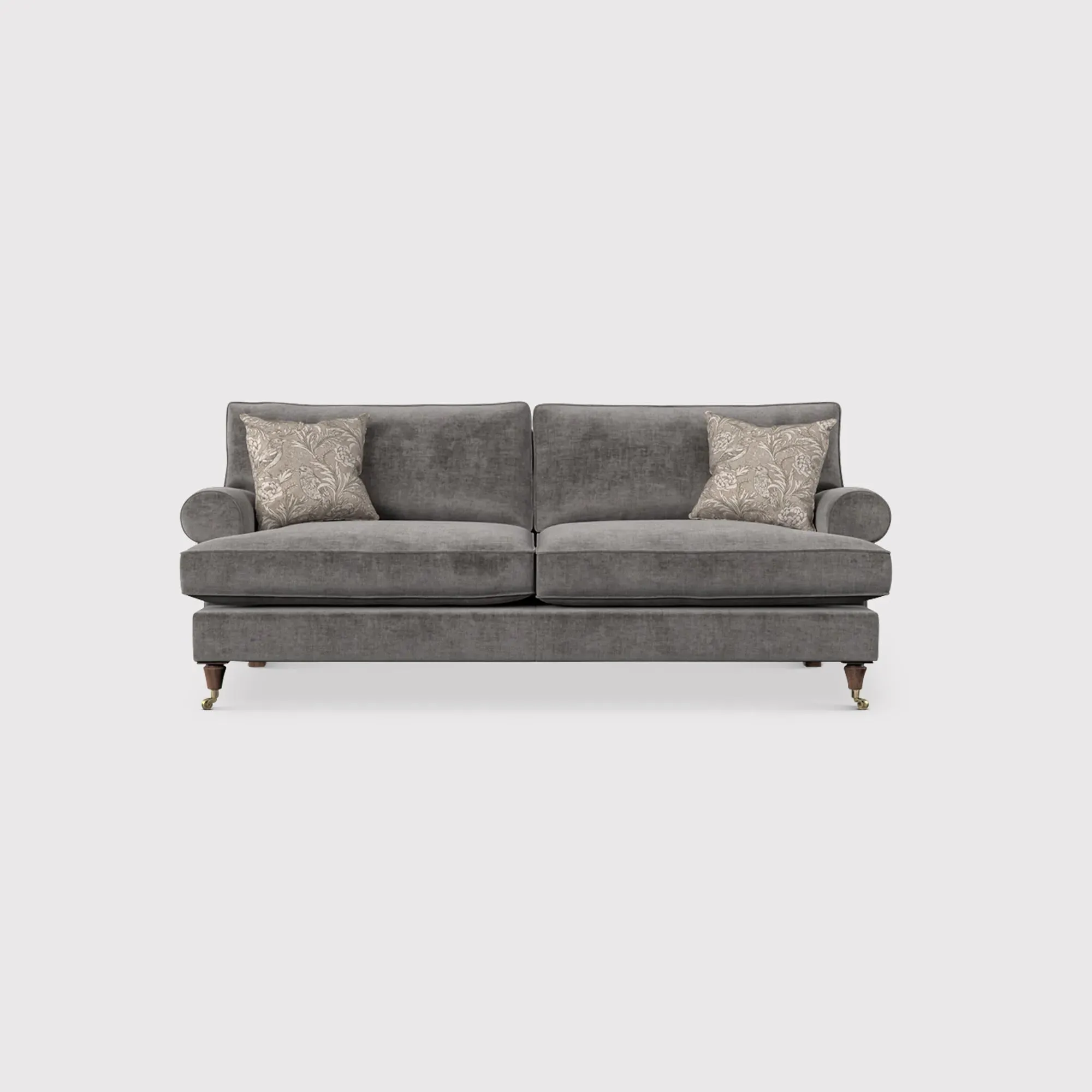English Heritage Finch Medium Sofa Standard Back - Grey