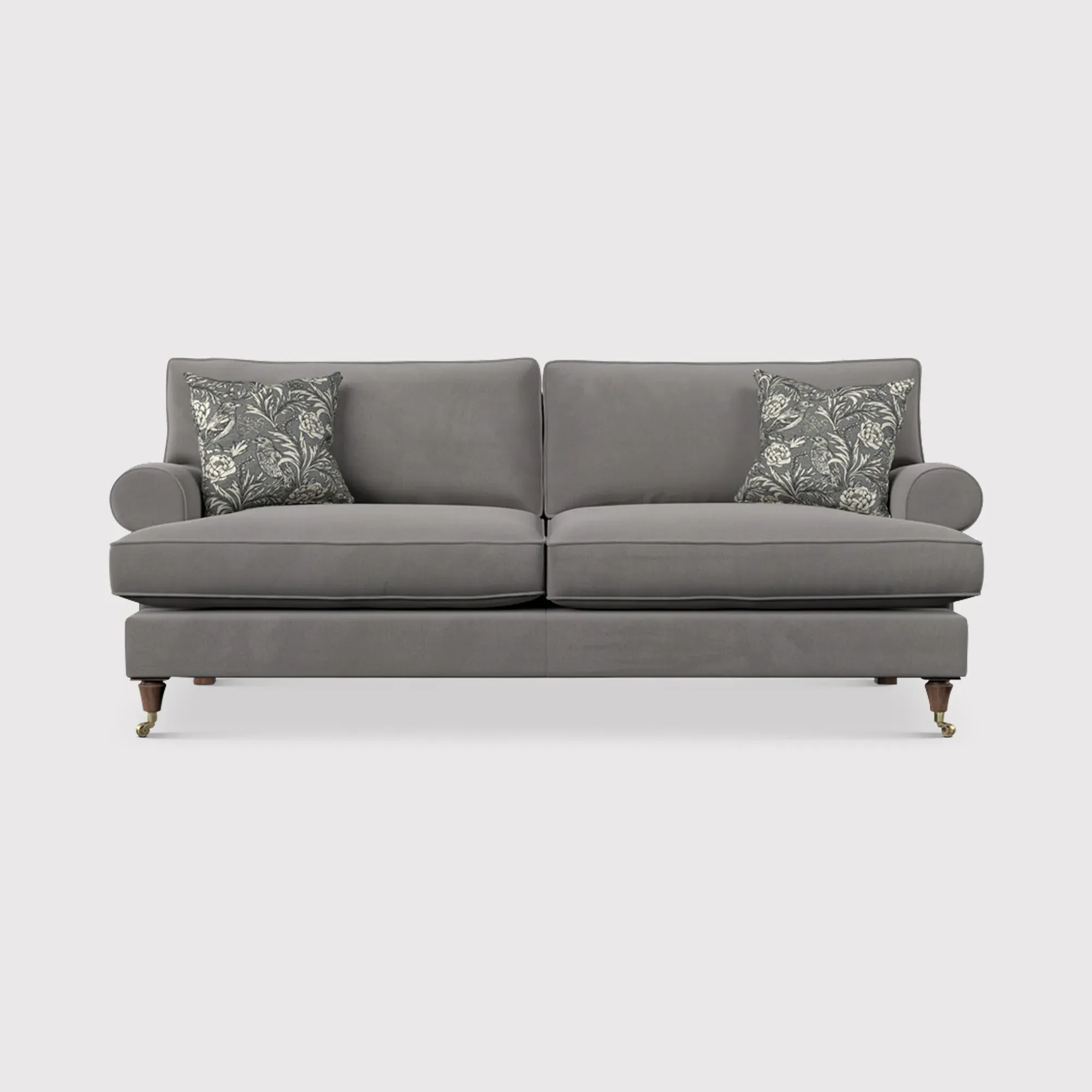 English Heritage Finch Medium Sofa Standard Back - Grey
