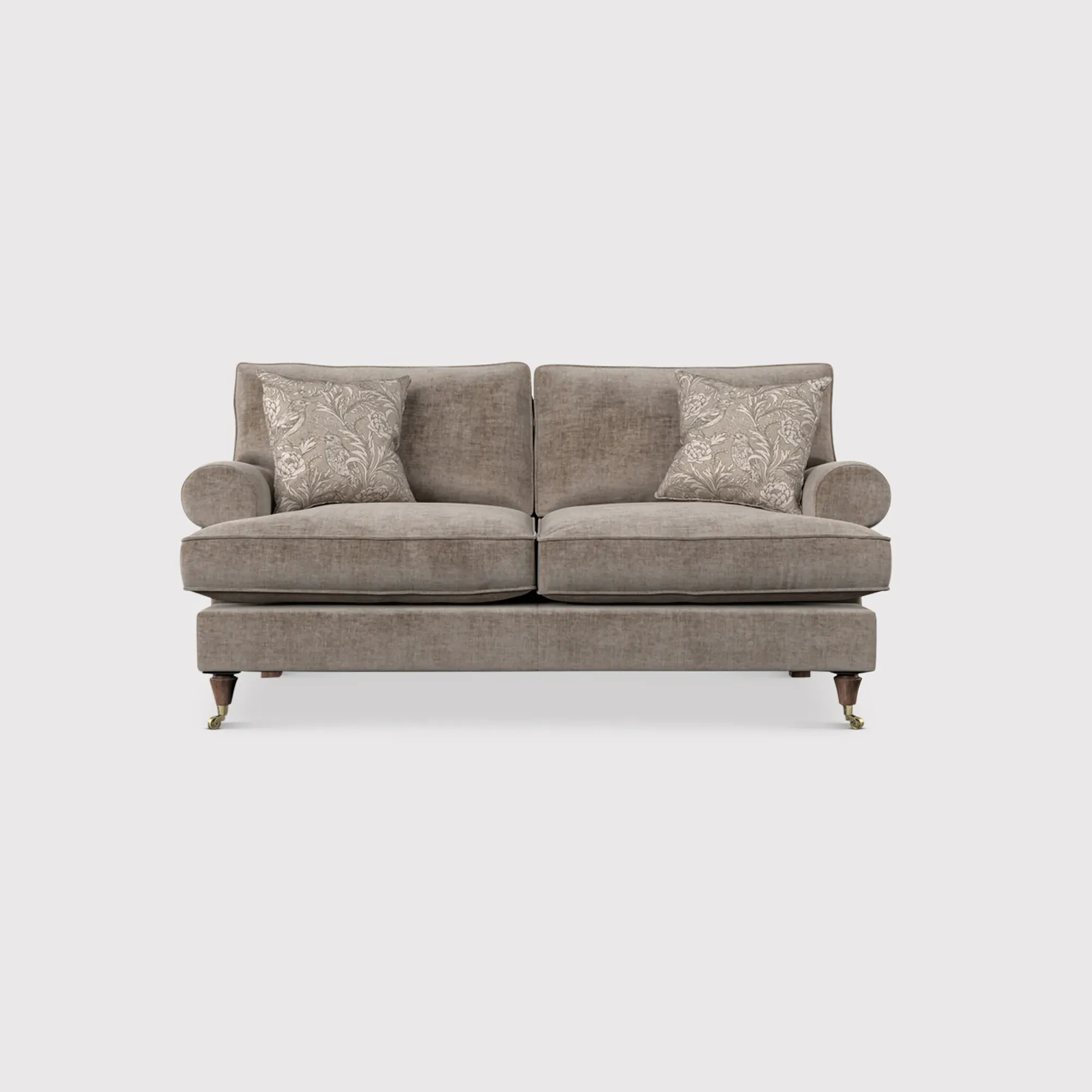 English Heritage Finch Small Sofa Standard Back - Brown
