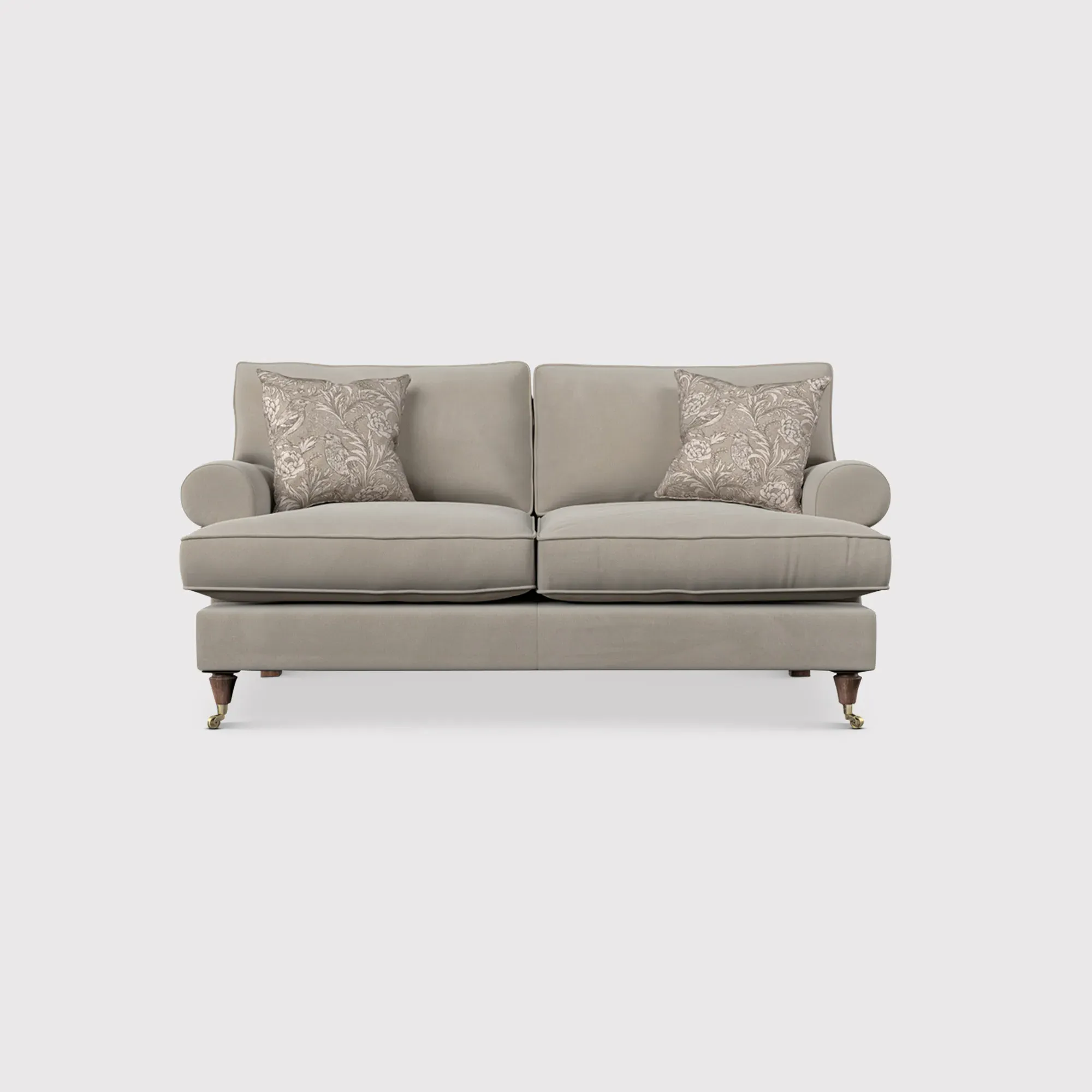 English Heritage Finch Small Sofa Standard Back - Brown