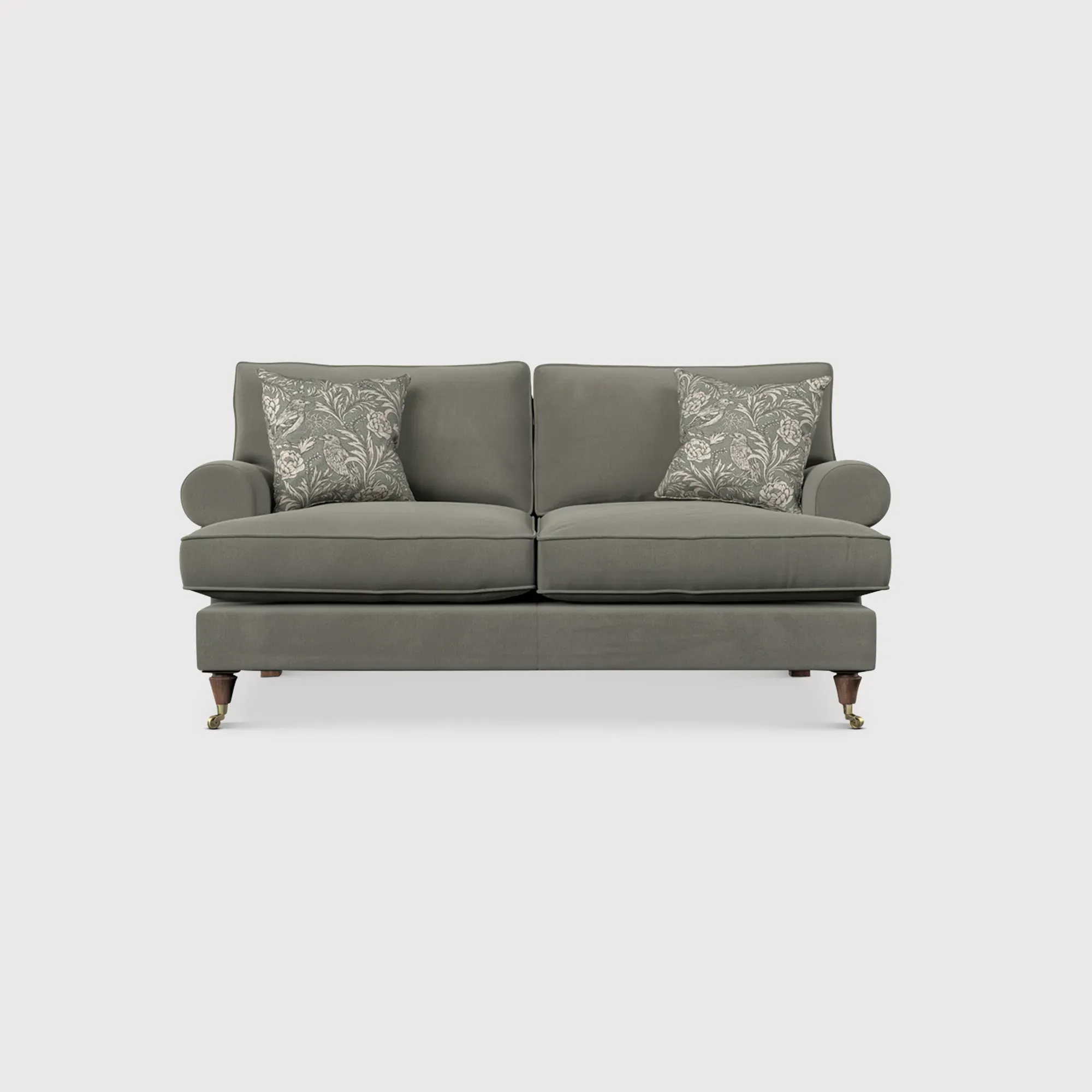 English Heritage Finch Small Sofa Standard Back - Grey