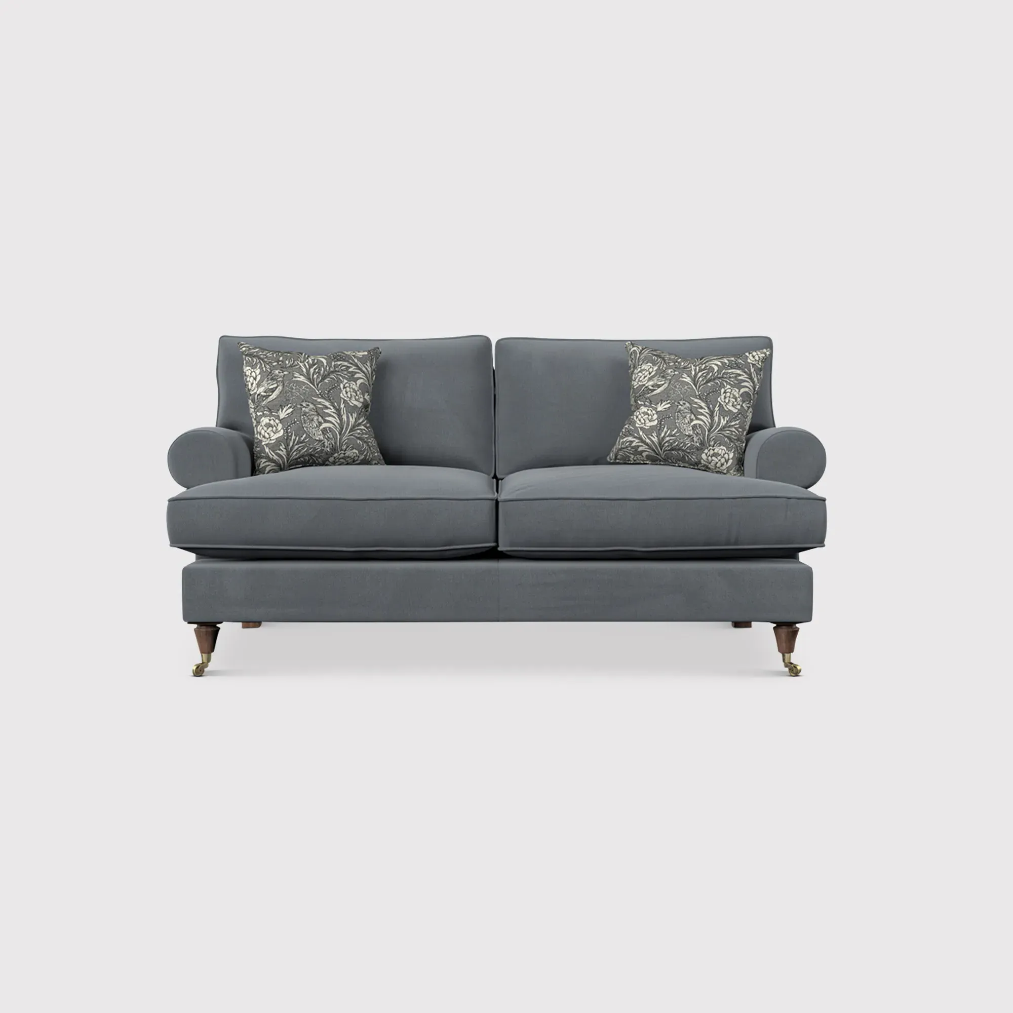English Heritage Finch Small Sofa Standard Back - Grey