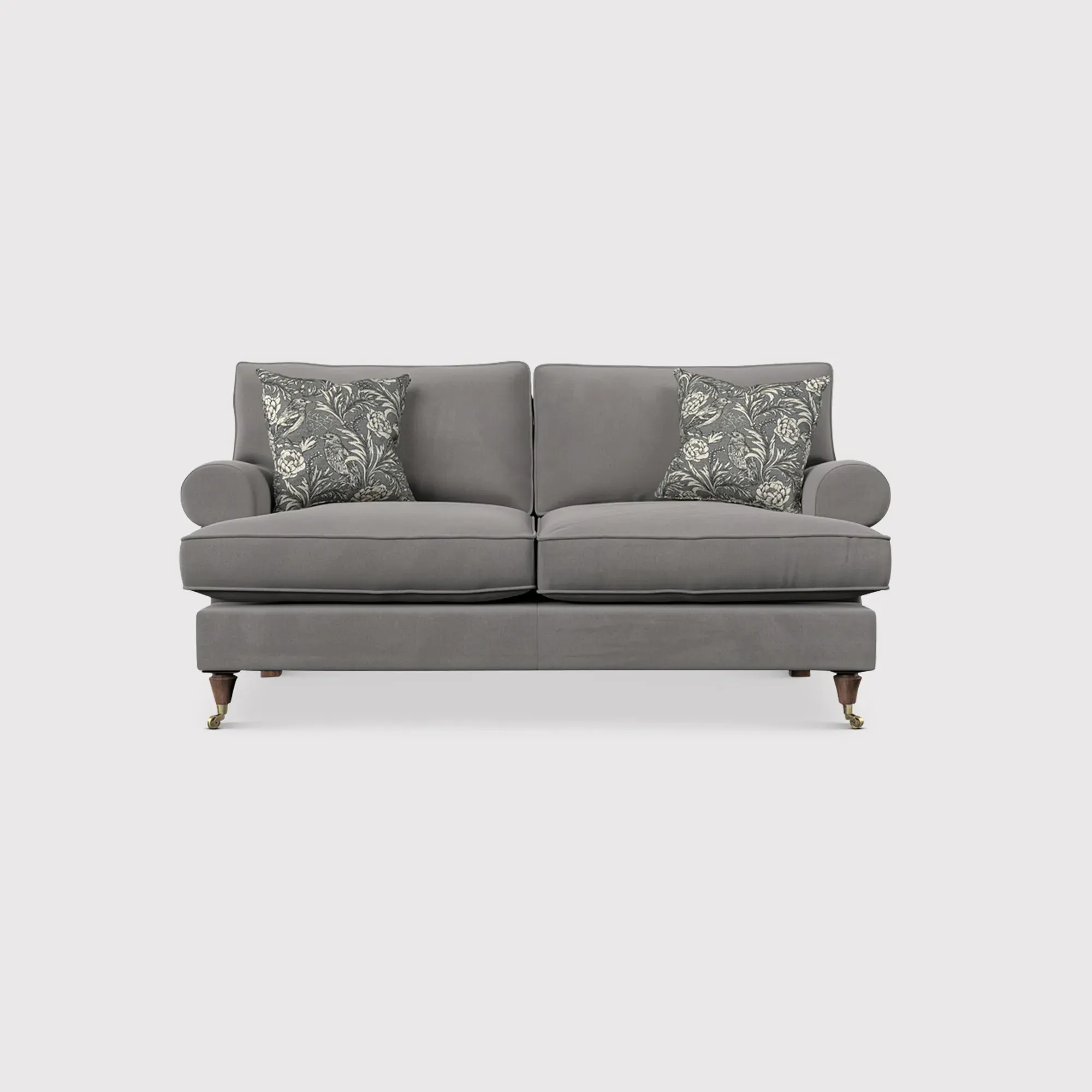 English Heritage Finch Small Sofa Standard Back - Grey