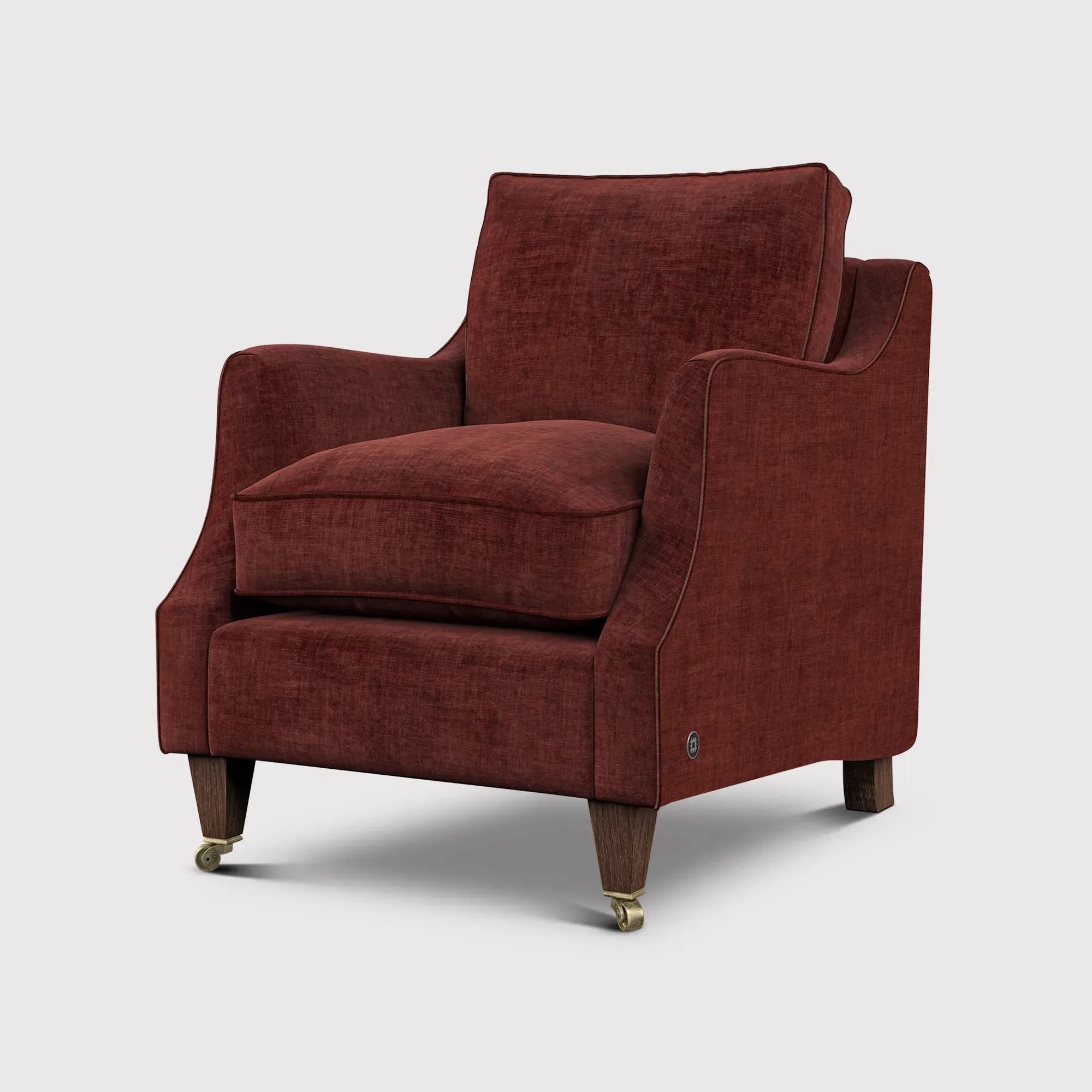 English Heritage Quarry Standard Armchair - Red, Fabric