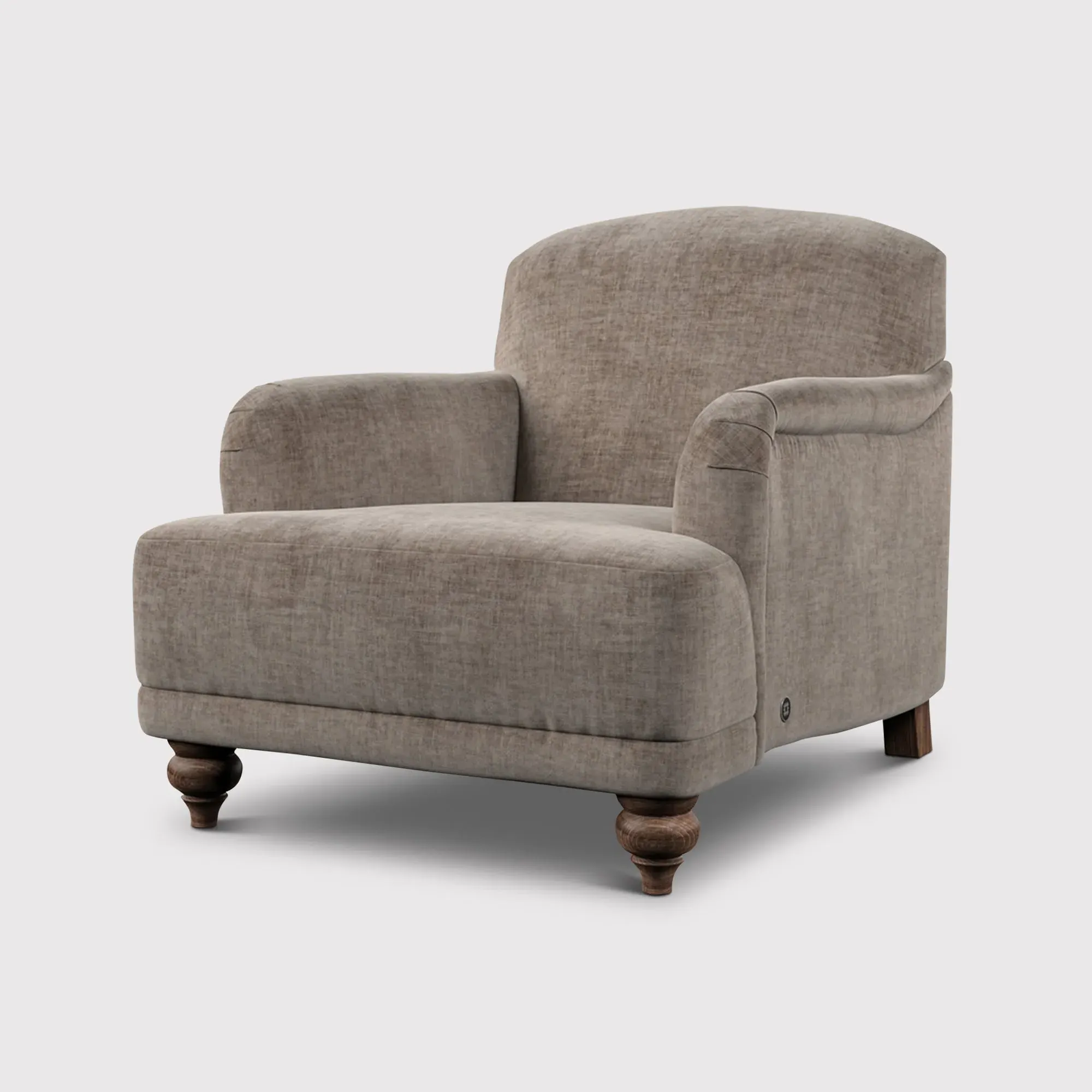 English Heritage Rosa Accent Armchair - Brown, Fabric