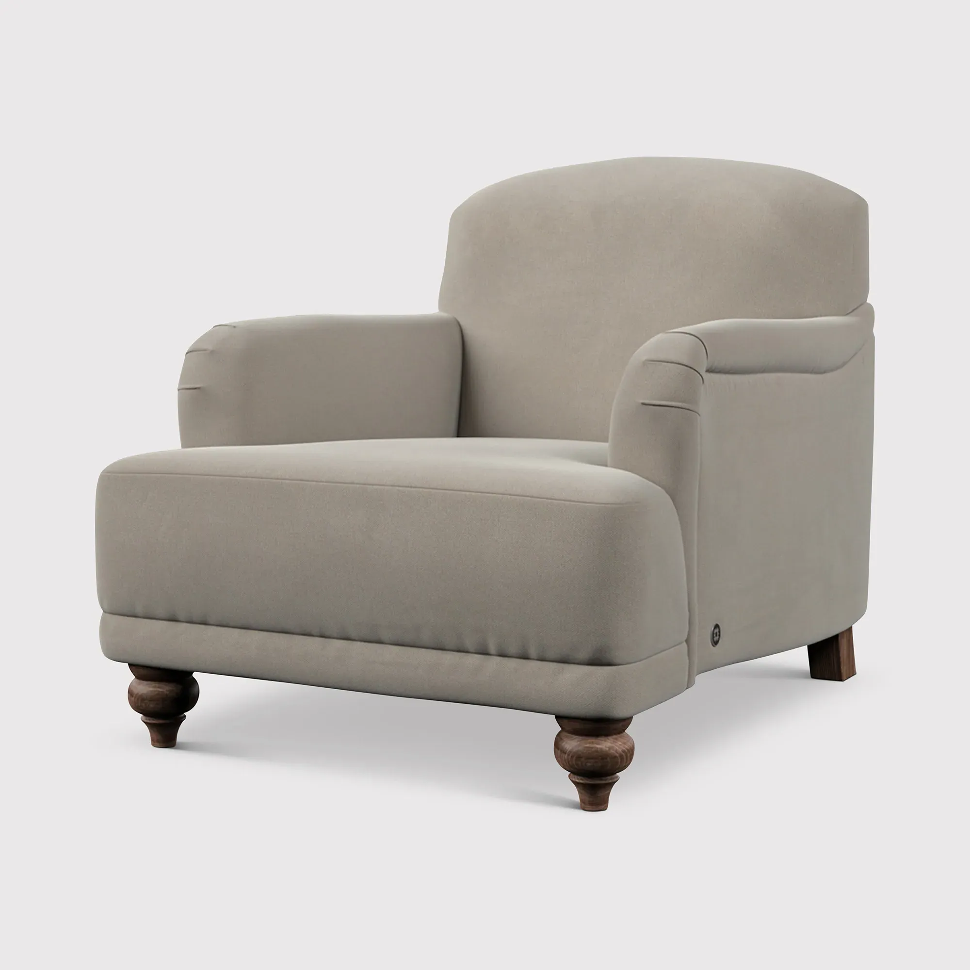 English Heritage Rosa Accent Armchair - Brown, Fabric