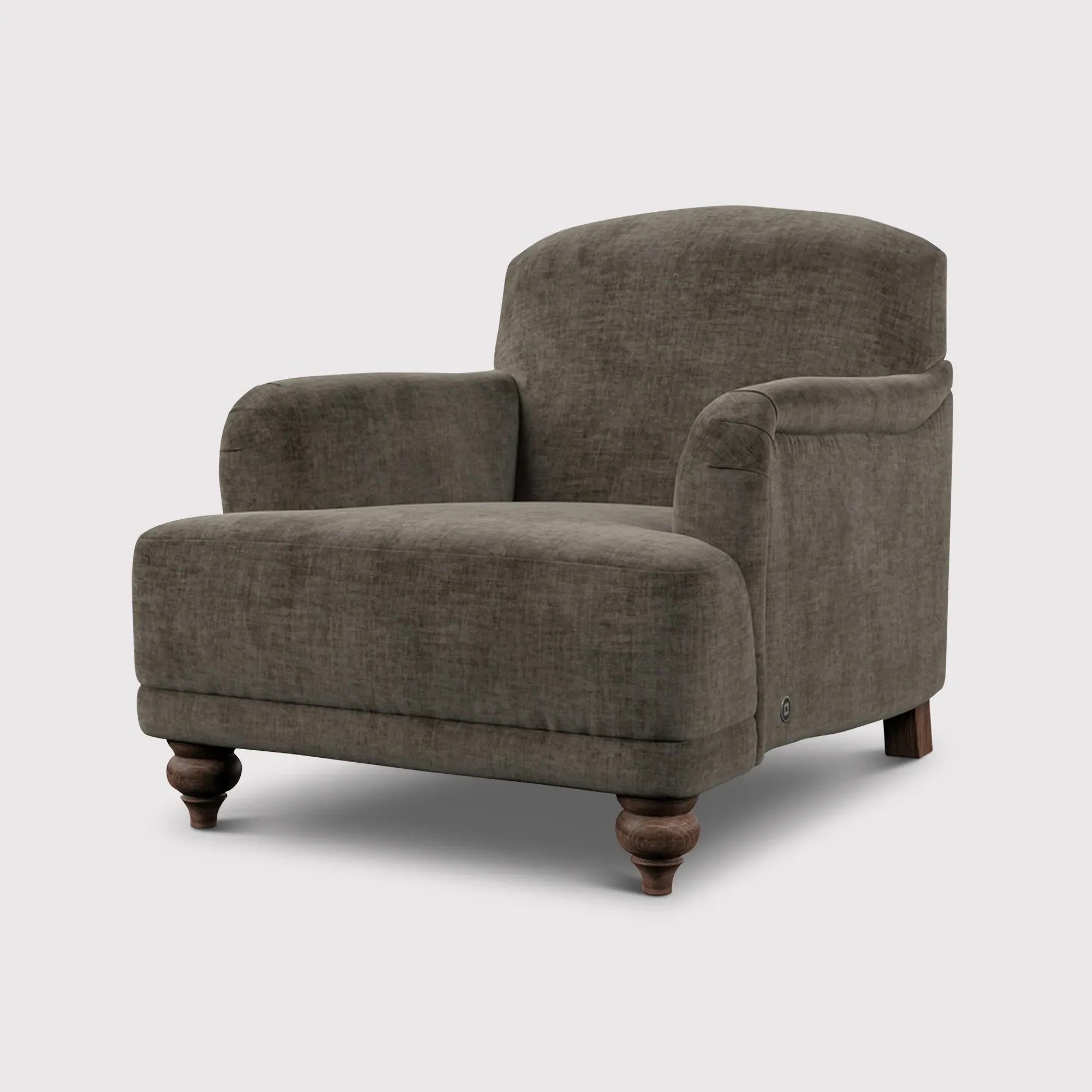 English Heritage Rosa Accent Armchair - Grey, Fabric