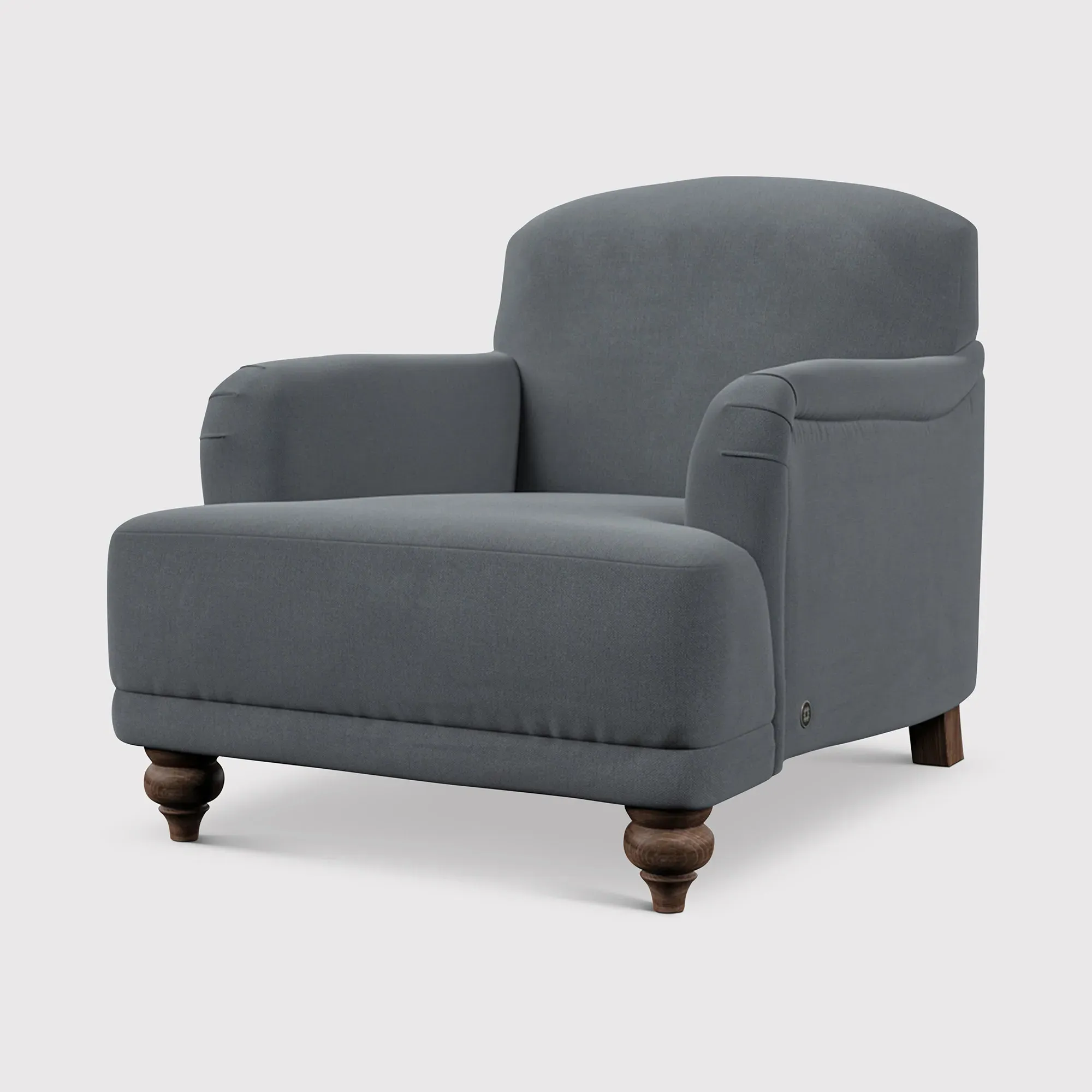 English Heritage Rosa Accent Armchair - Grey, Fabric