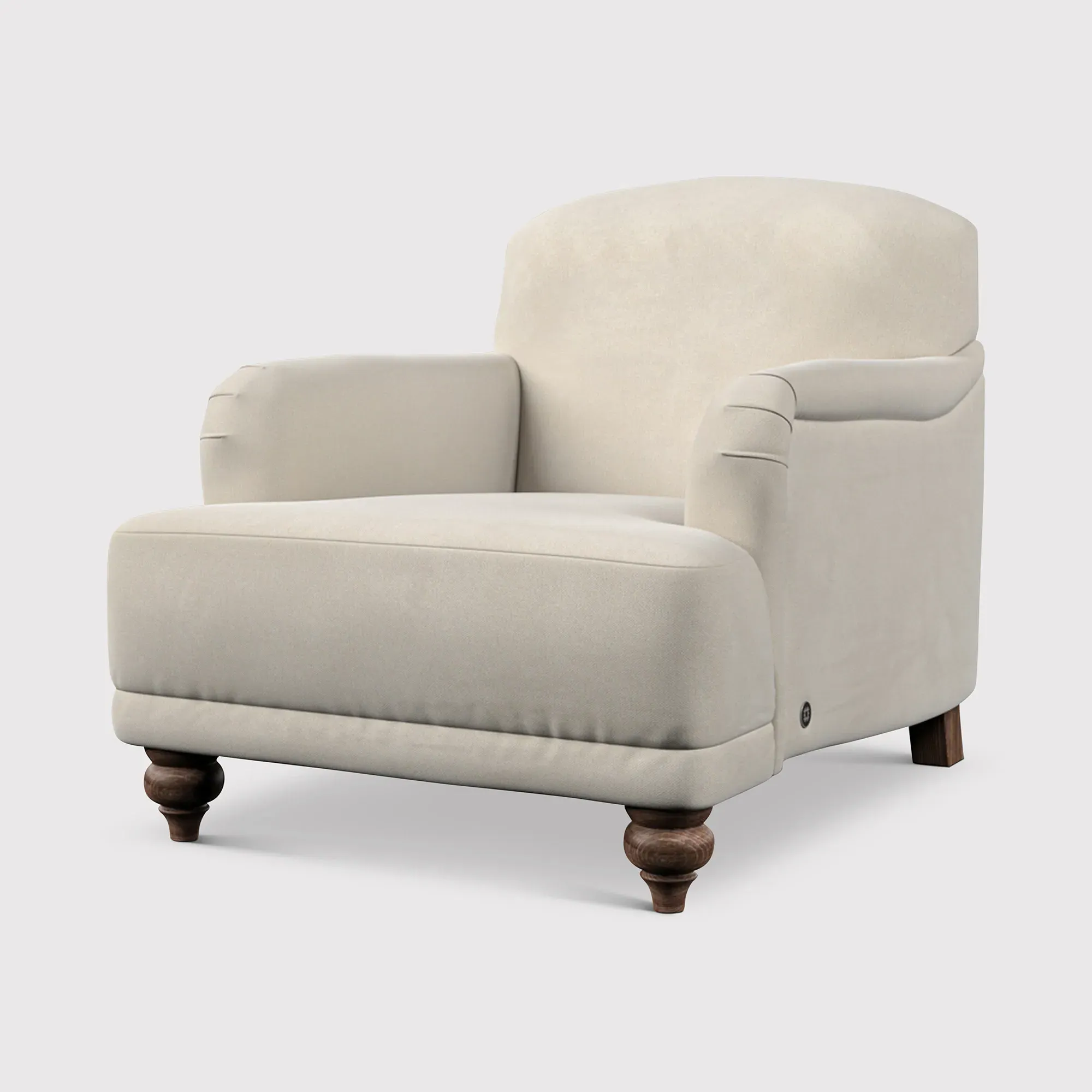 English Heritage Rosa Accent Armchair - Neutral, Fabric