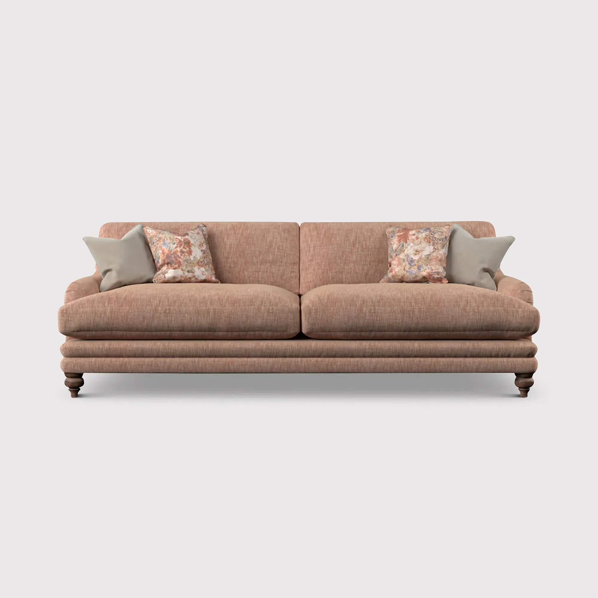 English Heritage Rosa Extra Large Sofa - Pink, Fabric
