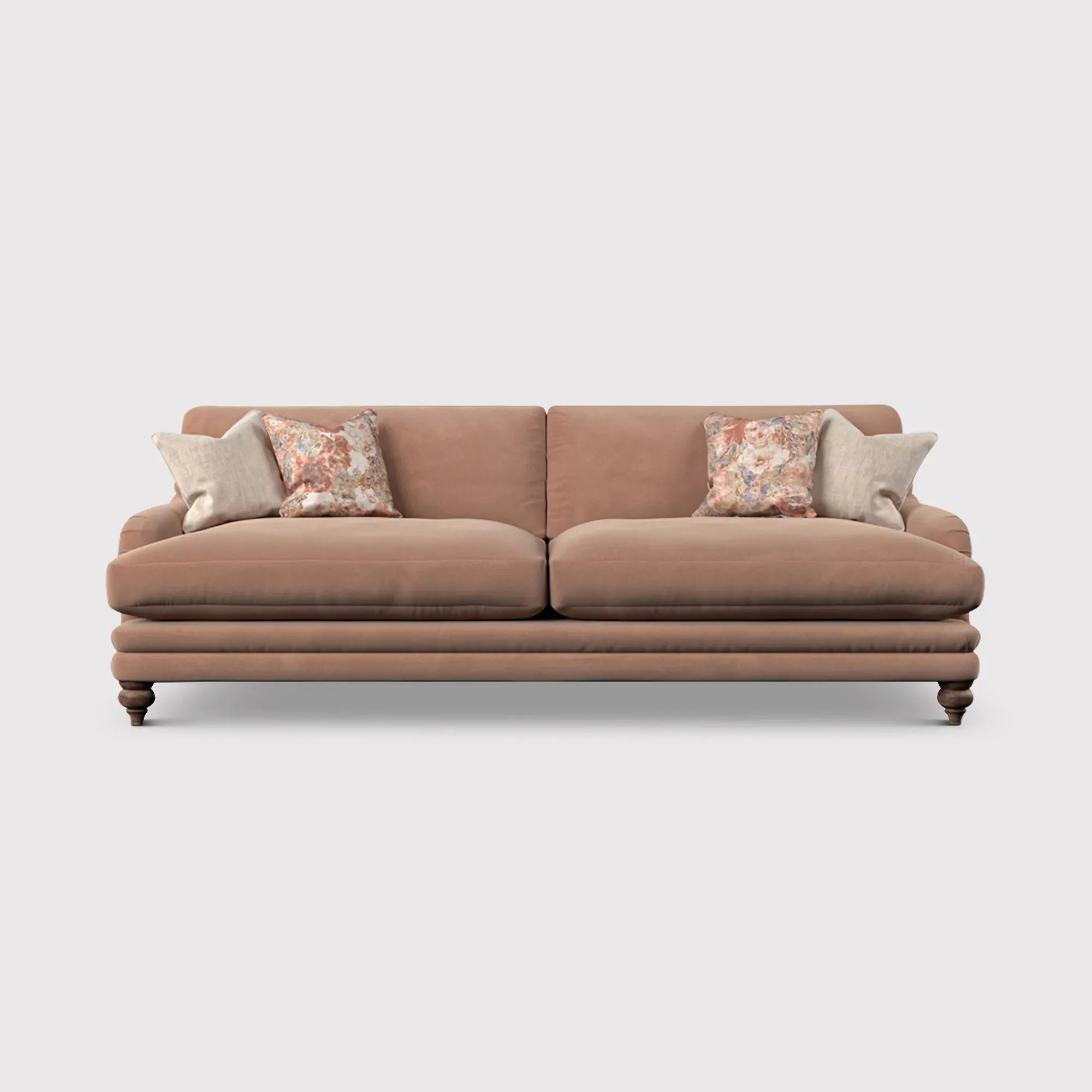 English Heritage Rosa Extra Large Sofa - Pink, Fabric