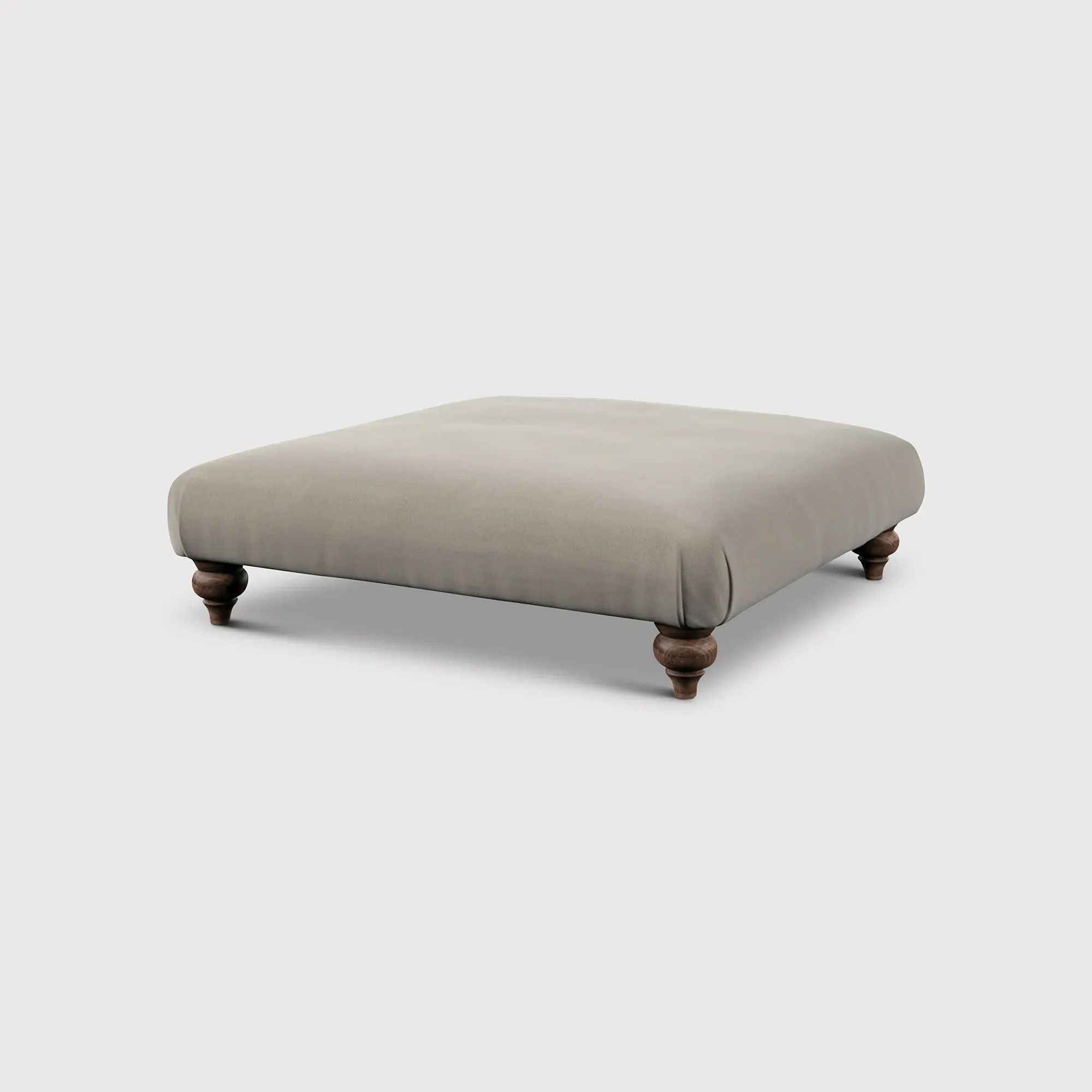English Heritage Rosa Footstool - Brown, Fabric