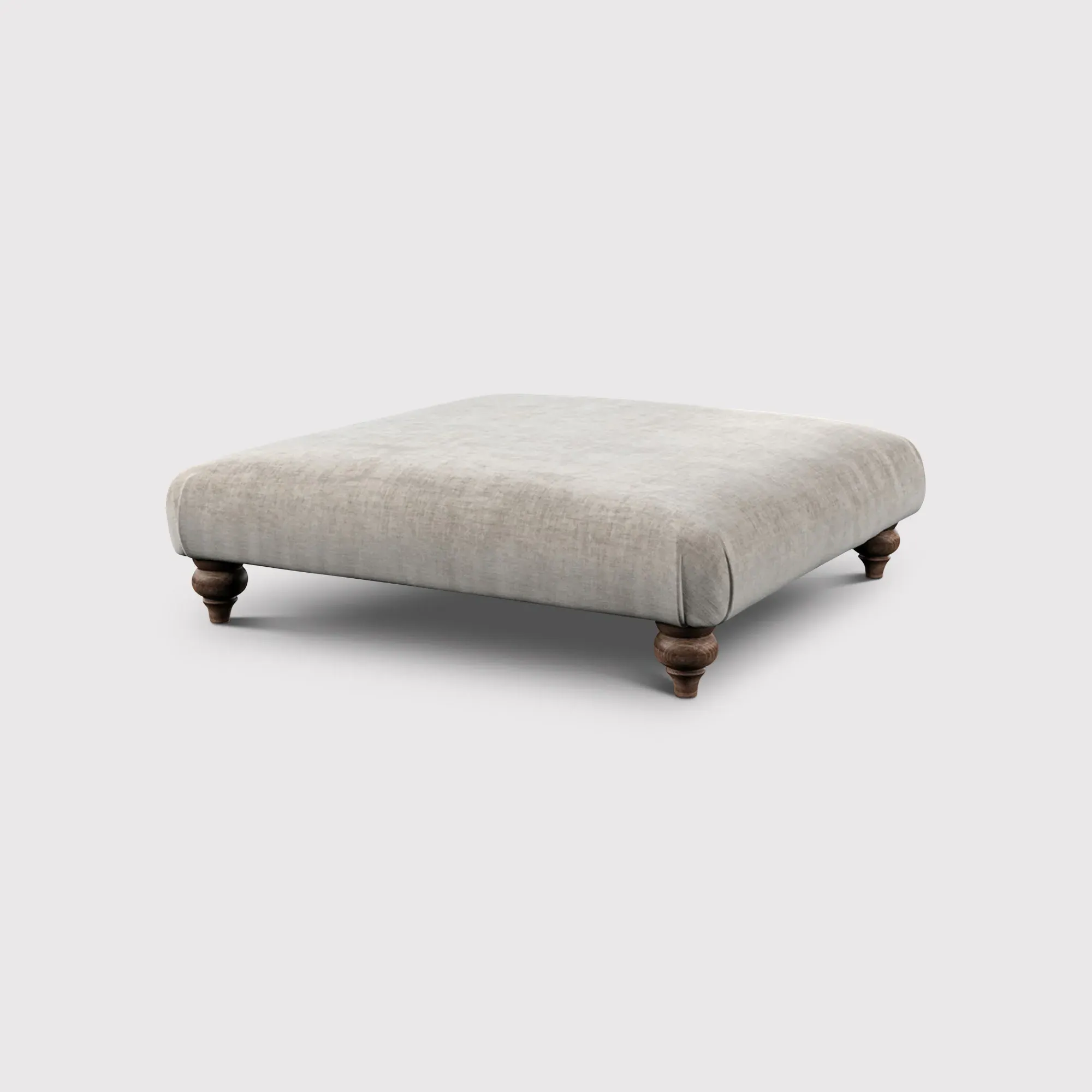 English Heritage Rosa Footstool - Neutral, Fabric