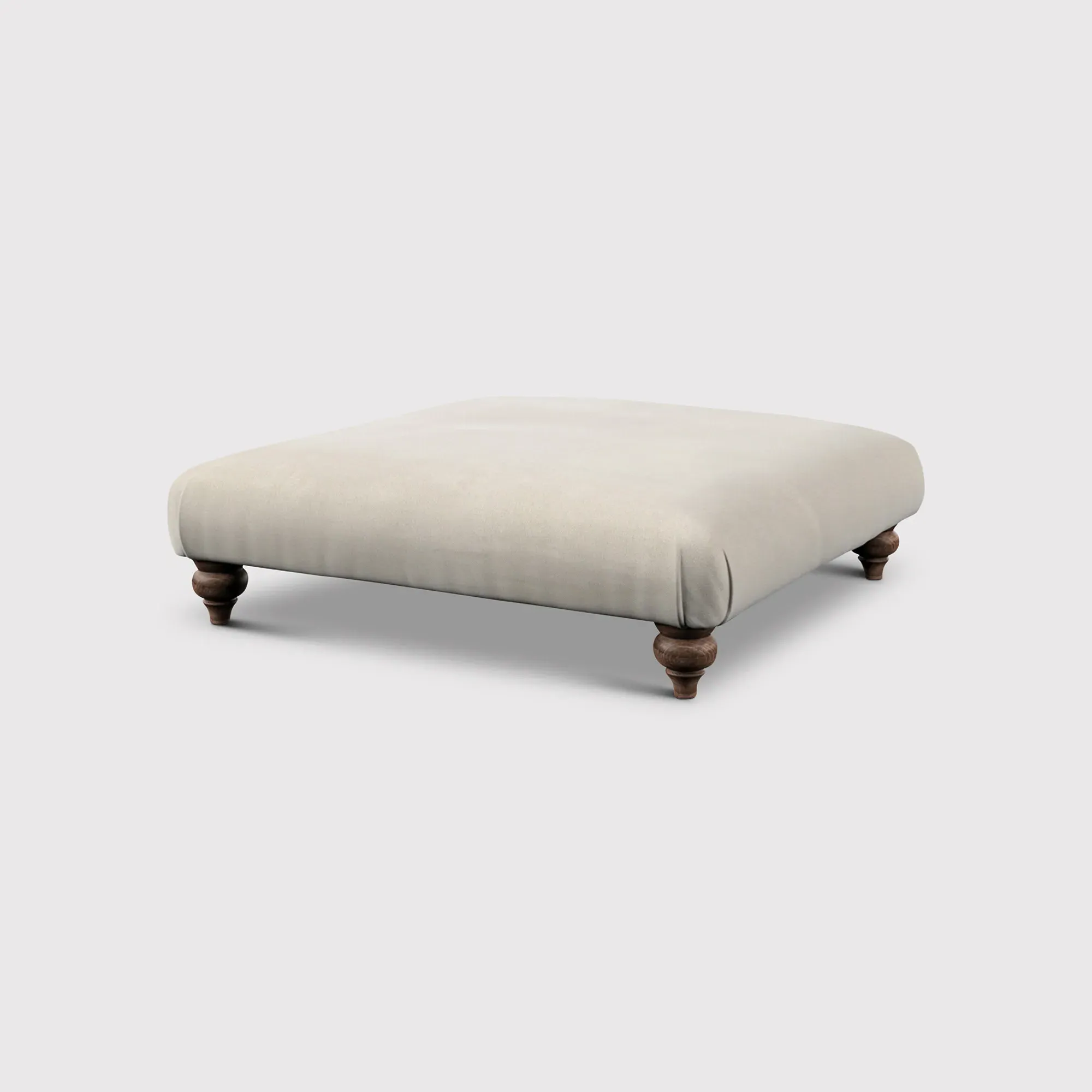 English Heritage Rosa Footstool - Neutral, Fabric